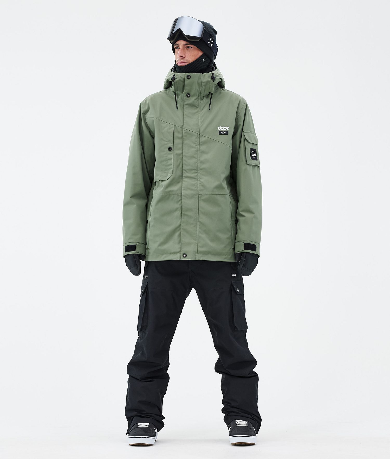 Combinaison de snowboard Dope Adept pour homme, vert mousse/noir total