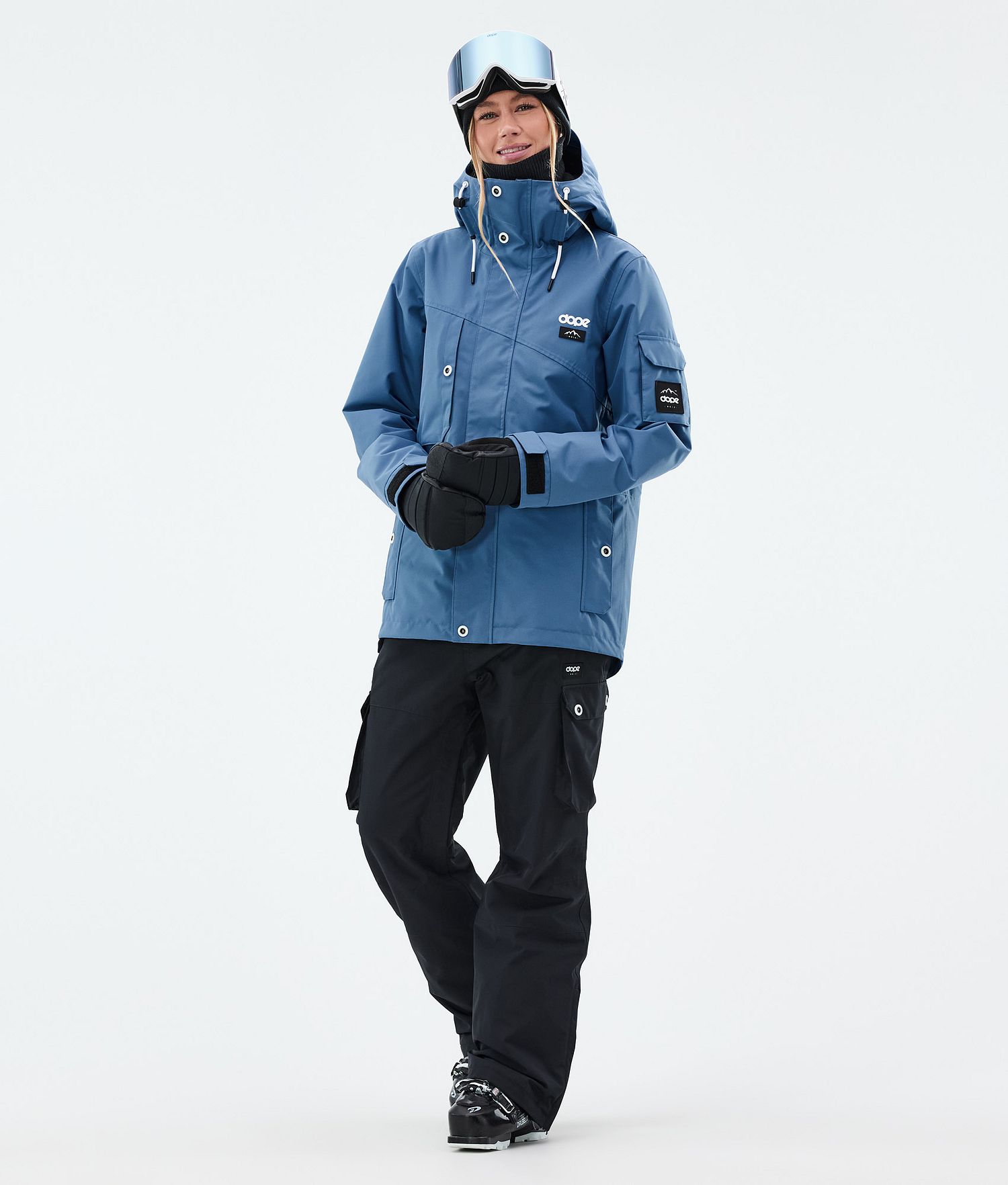 Dope Adept W Ski Jacket Femme Bleu Acier