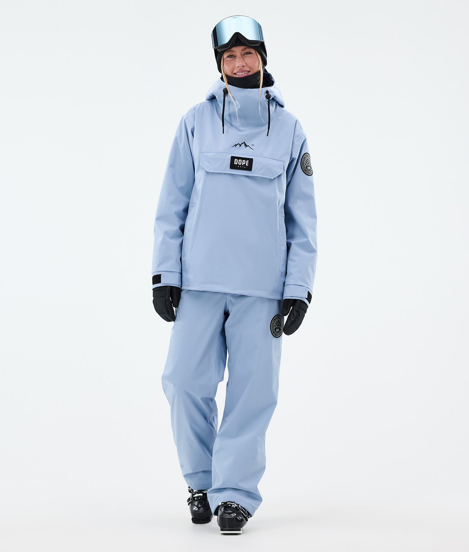Dope Blizzard W Ski Jacket Femme Bleu Clair
