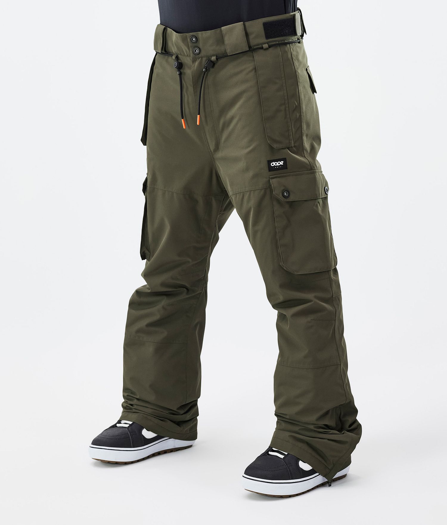 Pantalons de snowboard iconiques Dope pour homme Olive Vert