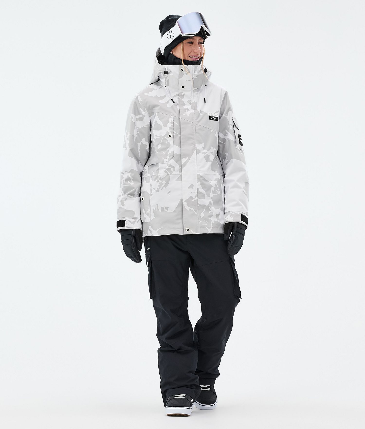 Dope Adept W Snowboard Jacket Femme Gris Camo
