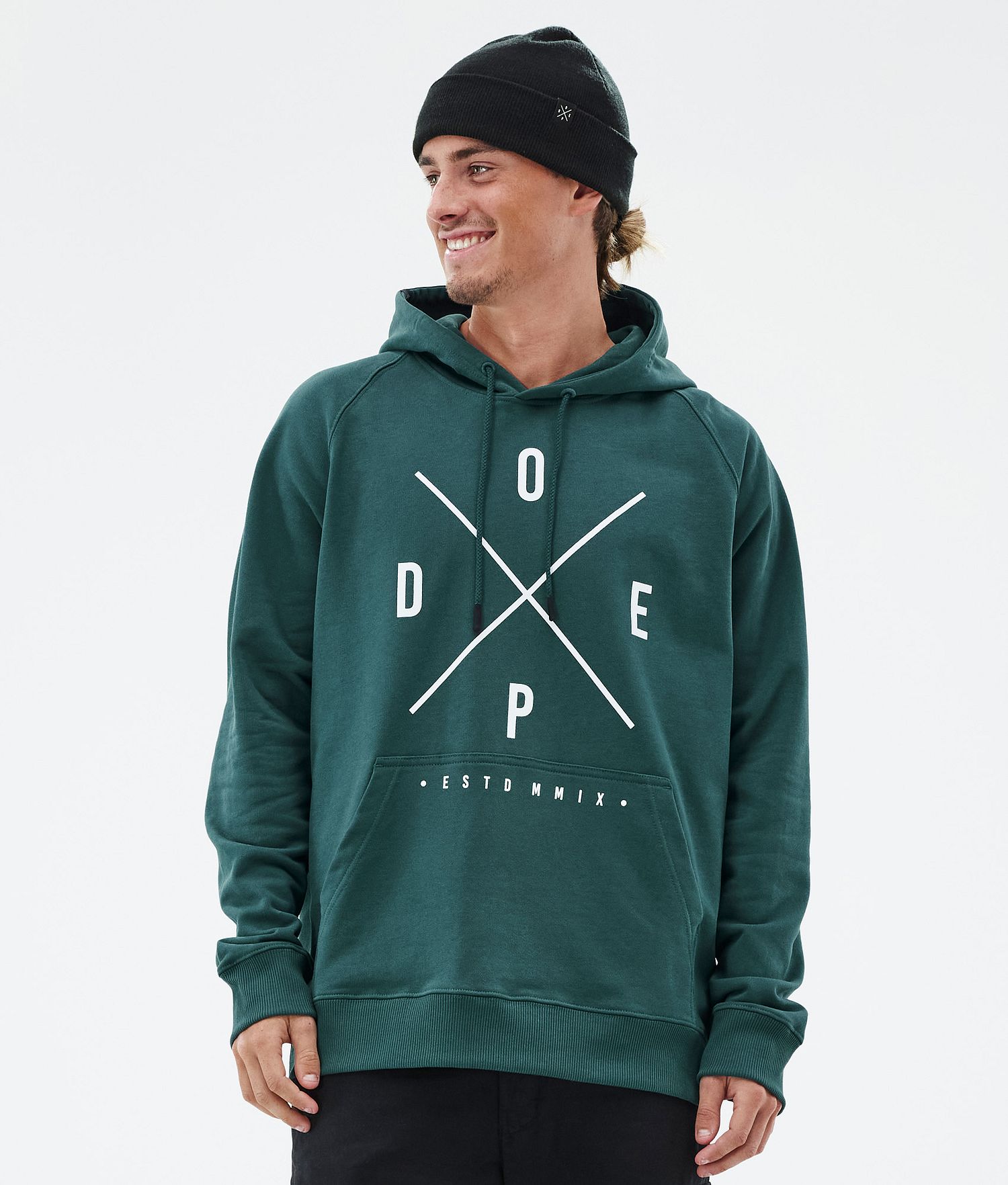 Dope Common Hoodie Homme 2X-Up Vert Bouteille