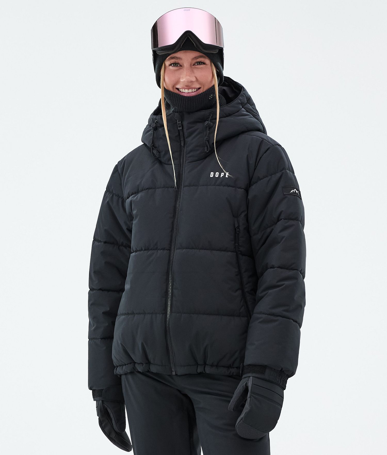 Dope Puffer W Full Zip Snowboard Jacket Femme Noir