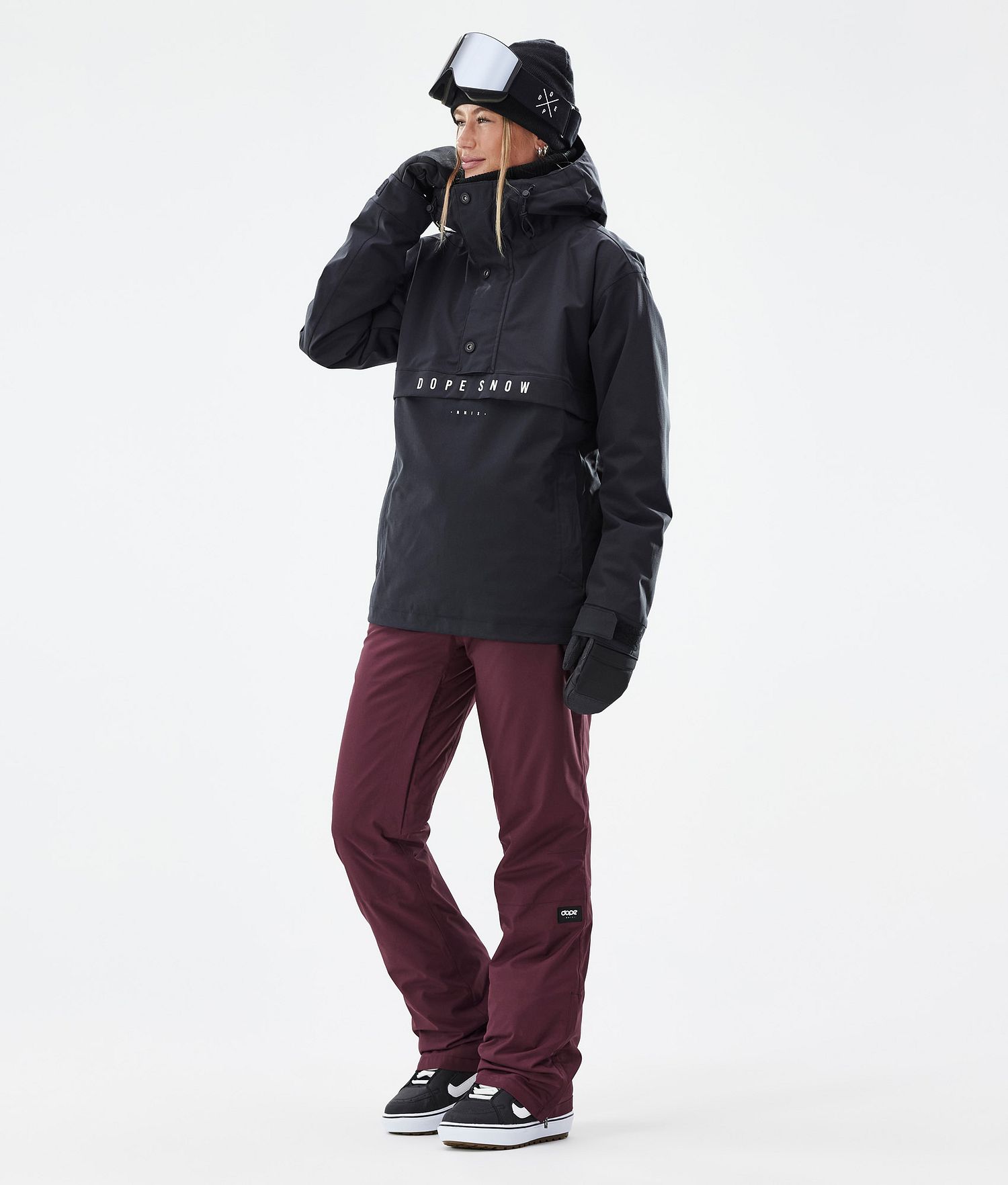 Pantalons de snowboard Dope Con Femme Bourgogne