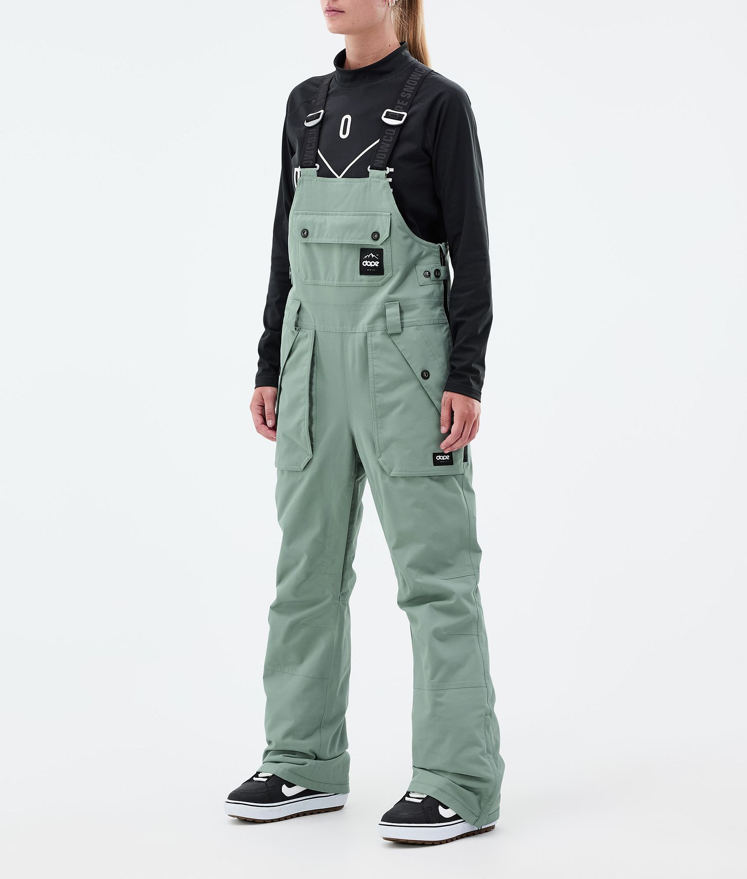 Pantalons de snowboard Dope Notorious B.I.B Femme Faded Green