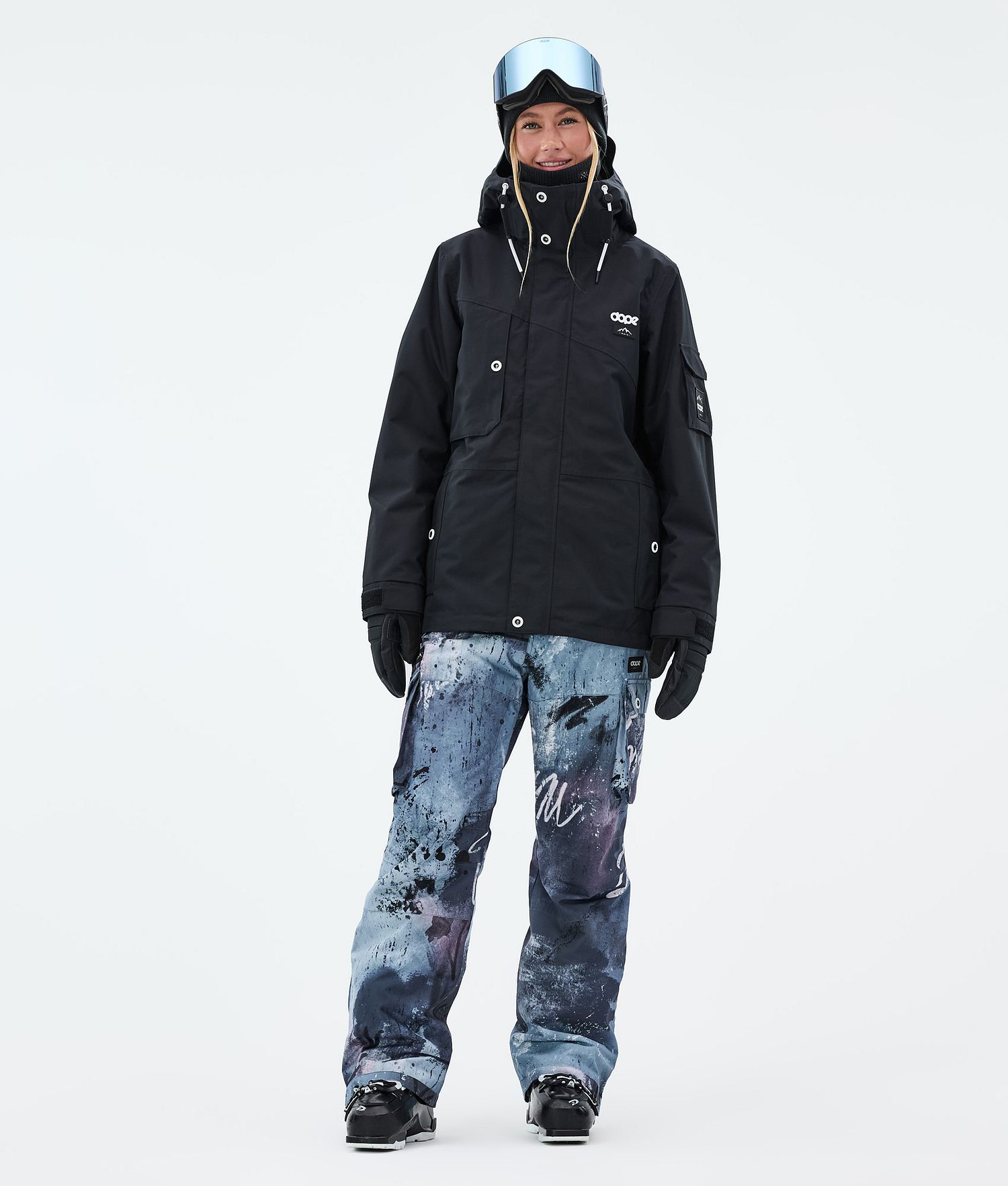Pantalons de ski Dope Iconic W Femme Punk Blue