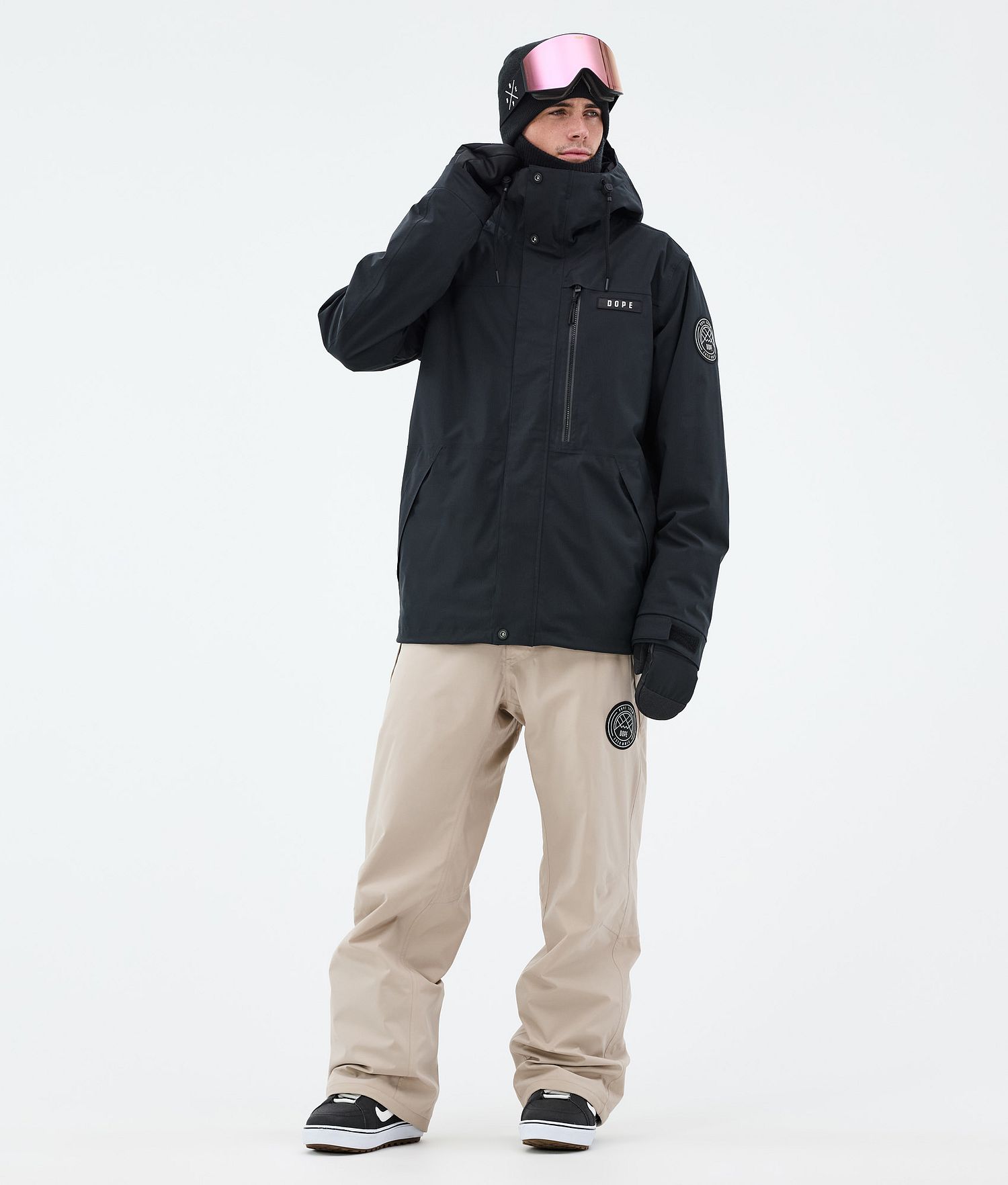 Dope Blizzard Veste de Snowboard à Fermeture Éclair Intégrale Homme Noir