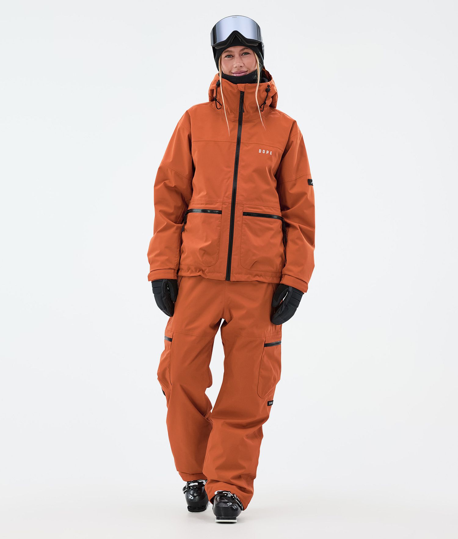 Dope Vertex W Ski Jacket Femme Orange Brûlé