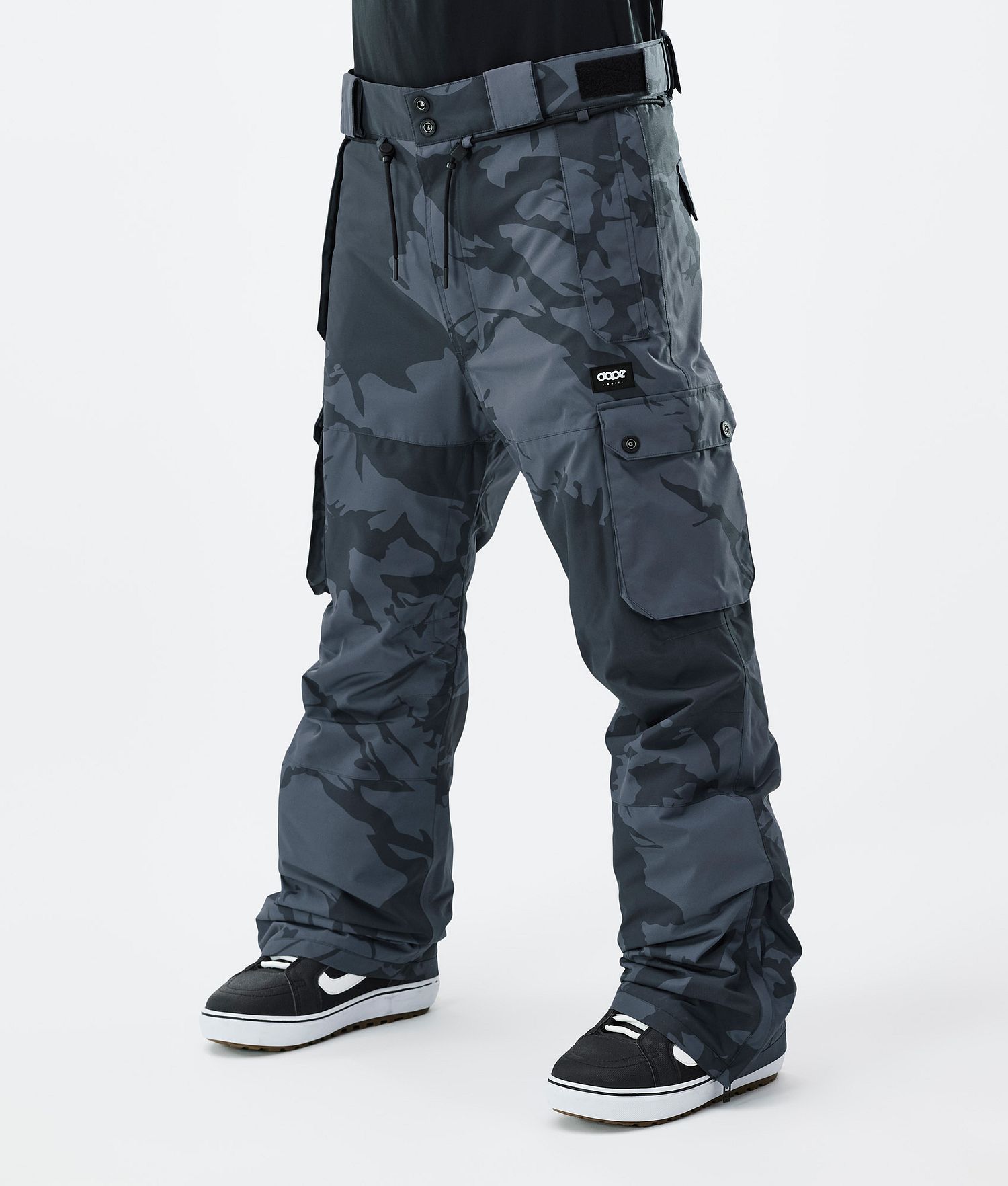 Pantalons de snowboard iconiques Dope pour homme, Camo bleu métallique