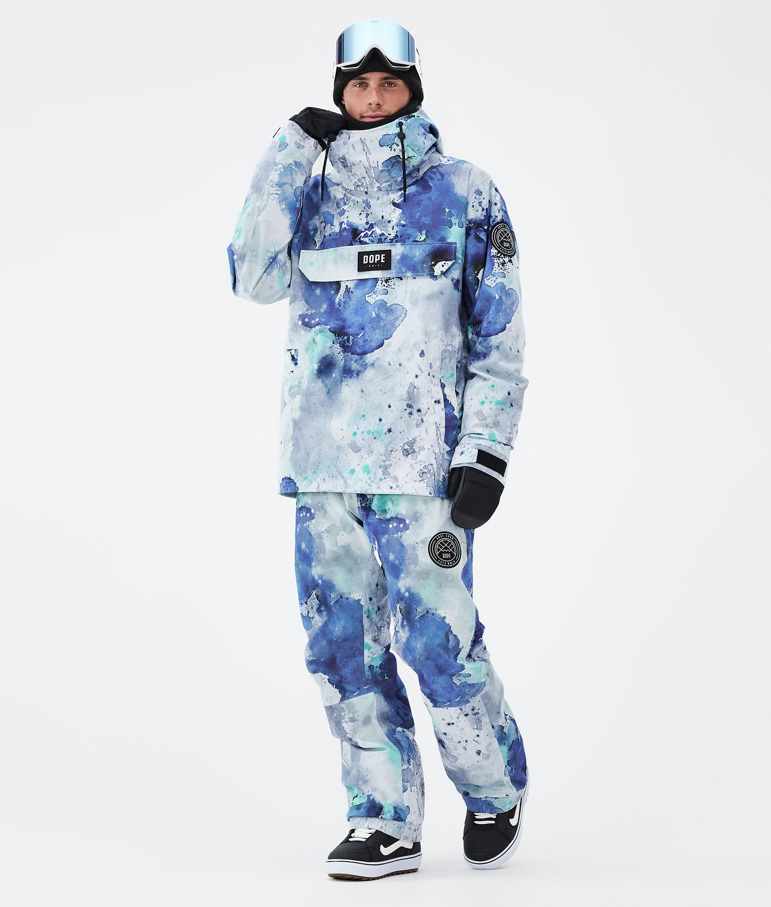 Pantalons de snowboard Dope Blizzard Homme Spray Blue Green