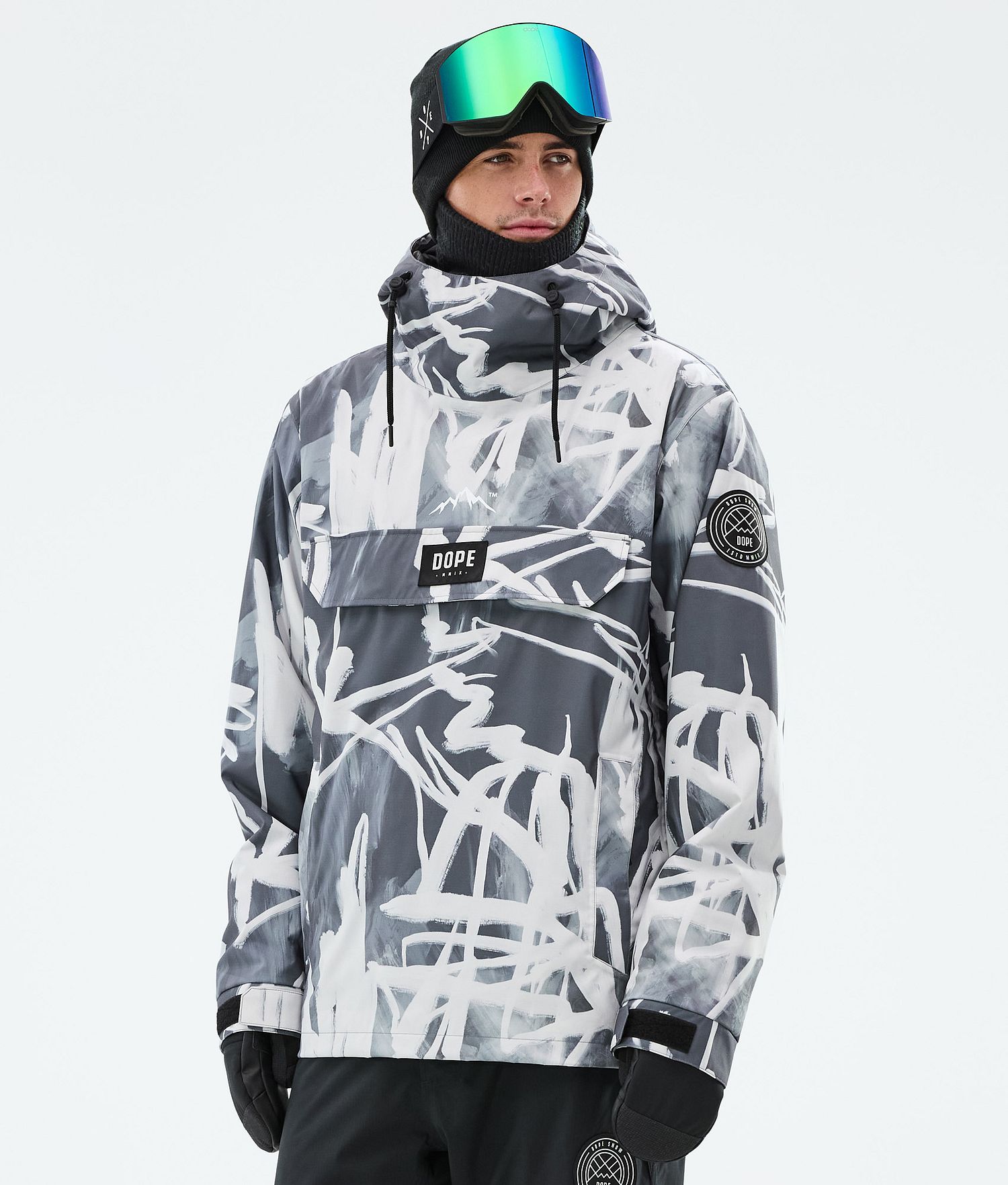 Dope Blizzard Ski Jacket Homme Scribble Noir