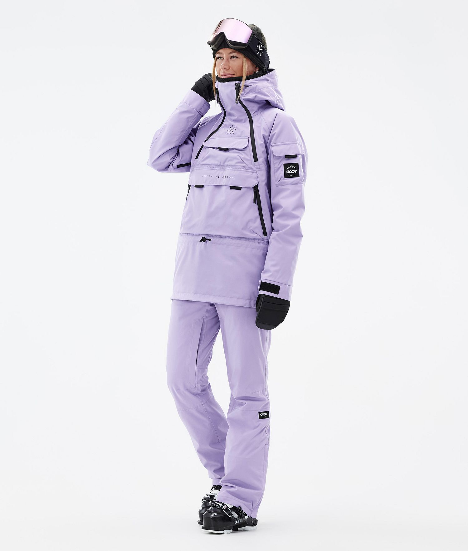 Dope Akin W Ski Jacket Femme Violet Foncé
