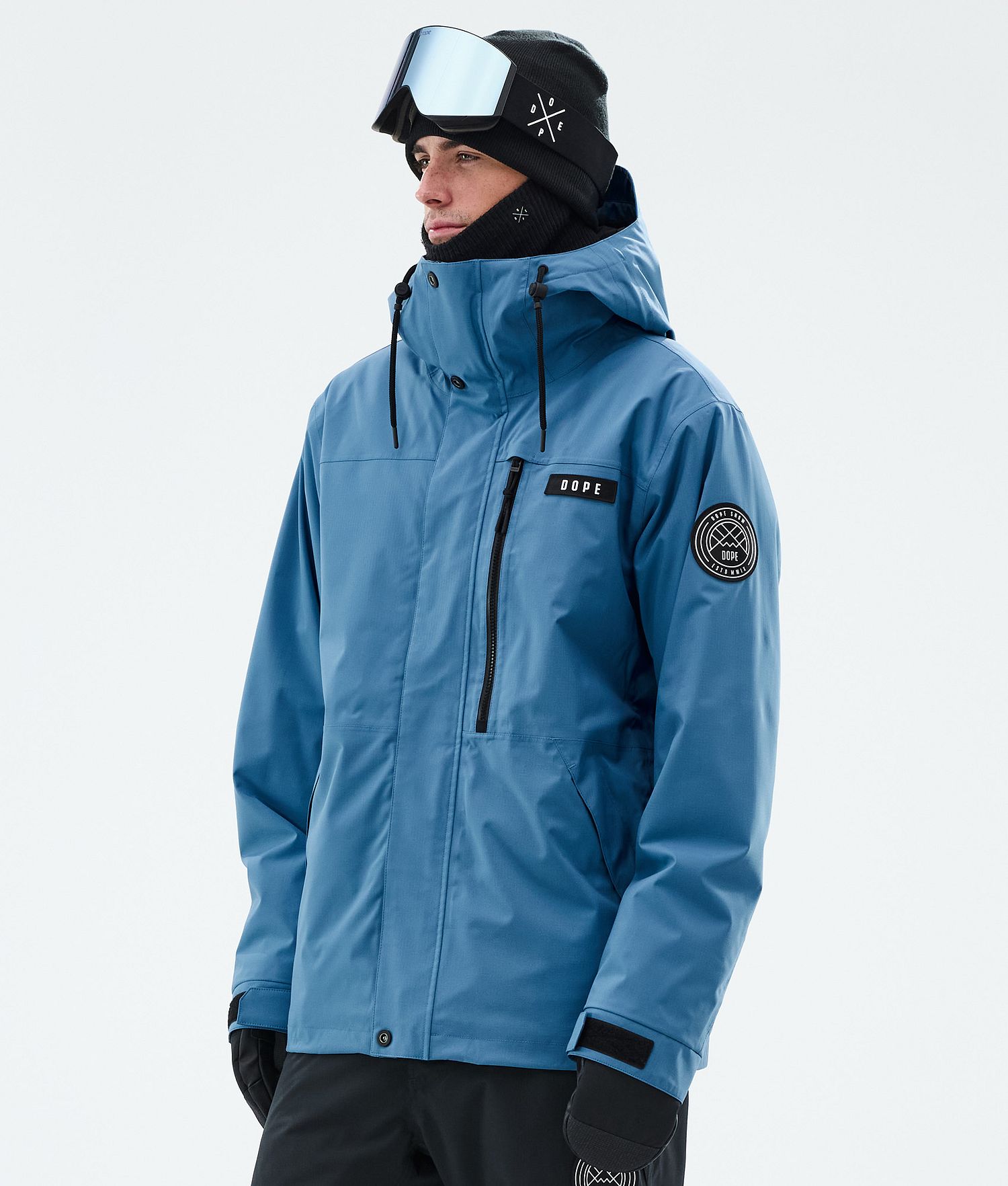 Dope Blizzard Veste de Snowboard à Fermeture Éclair Intégrale Homme Bleu Acier