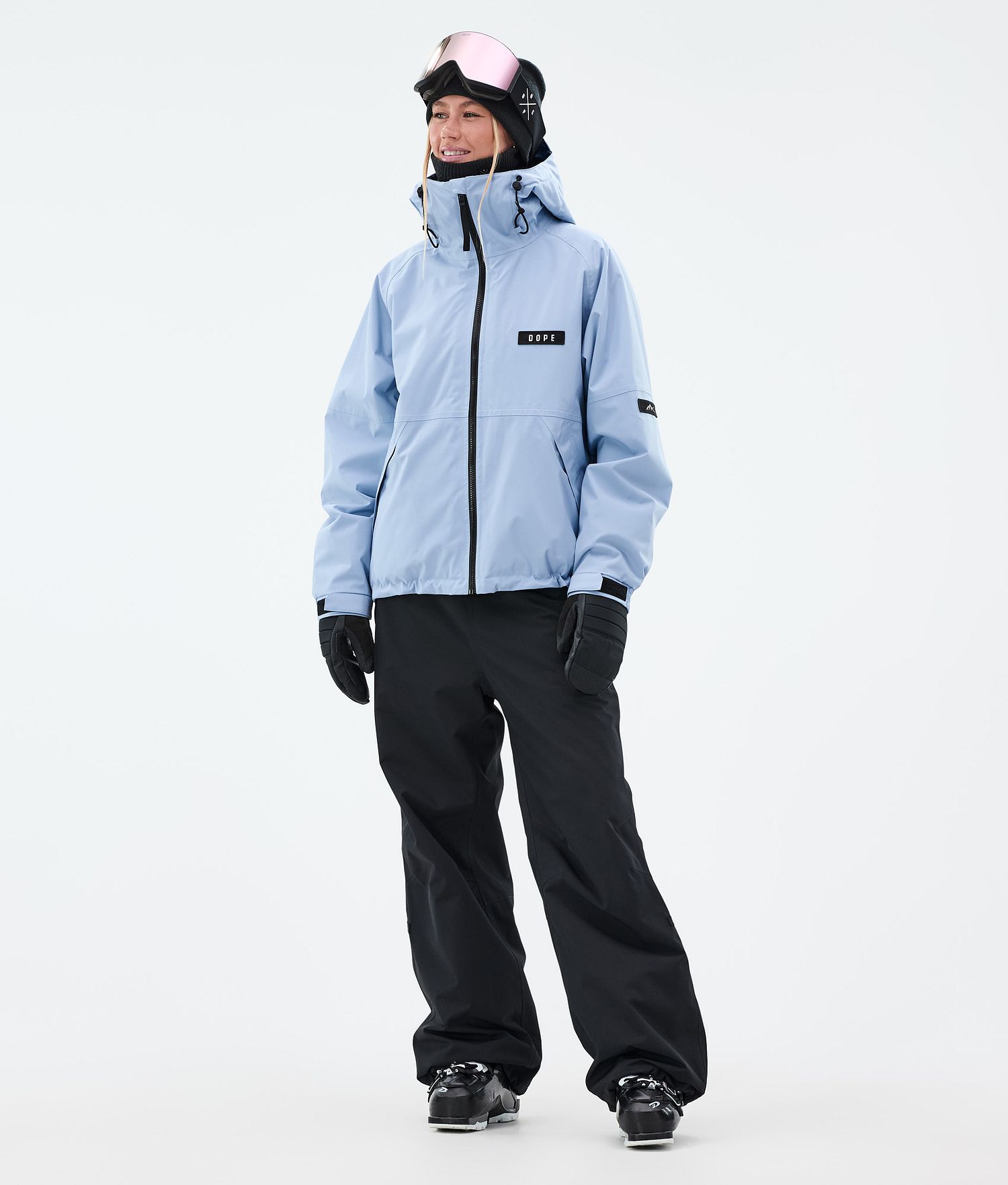 Dope Spartan W Ski Jacket Femme Bleu Clair
