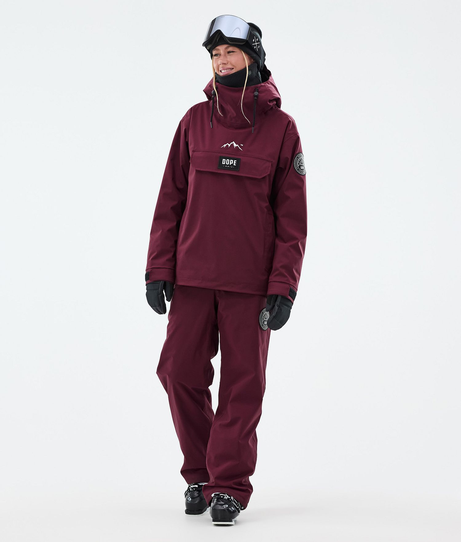 Pantalon de ski Dope Blizzard W Femme Bordeaux