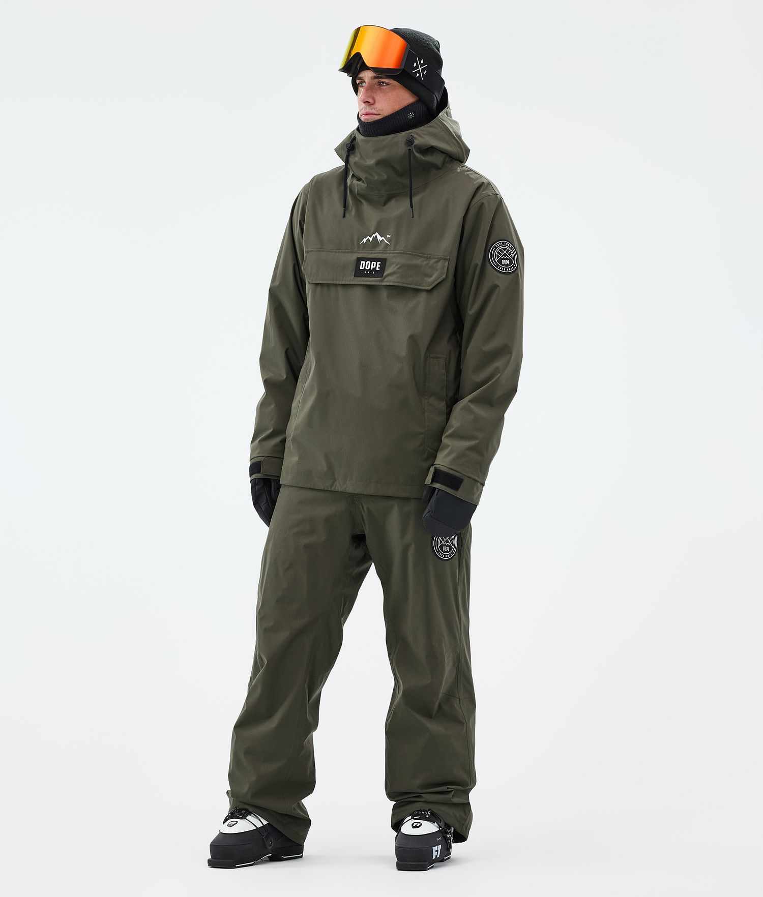 Pantalons de ski Dope Blizzard Homme Olive Vert