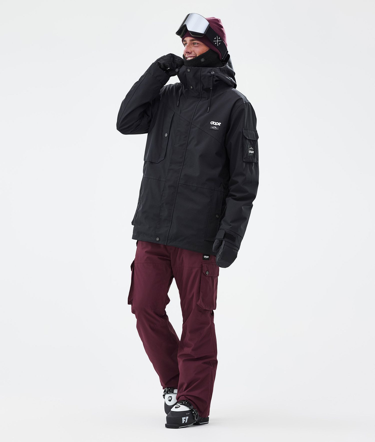 Pantalons de ski emblématiques Dope pour homme Don Burgundy