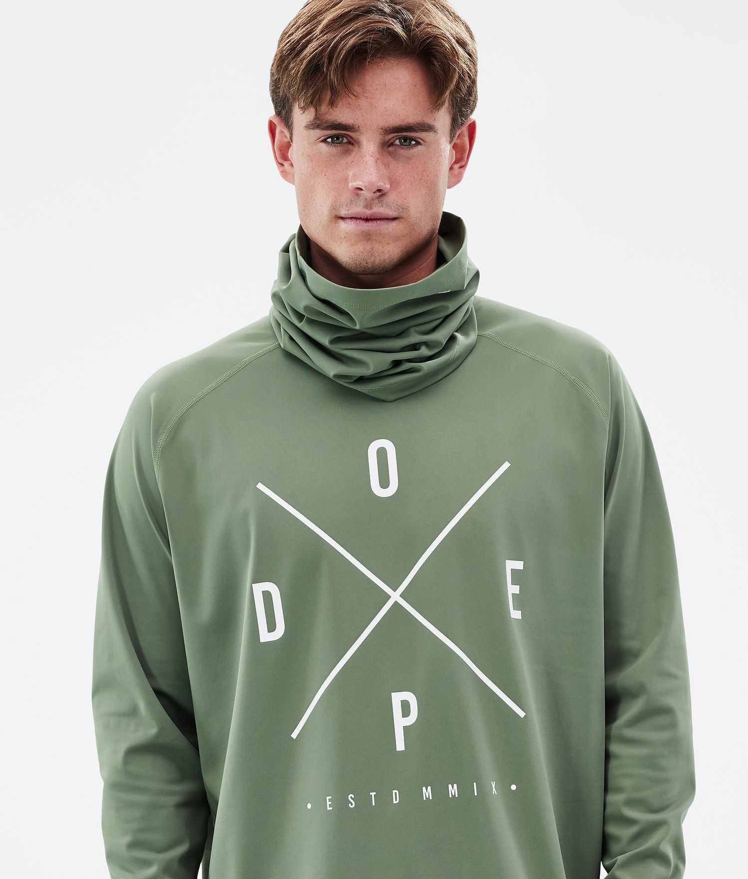 Dope Snuggle Base Layer Top Homme 2X-Up Vert Mousse