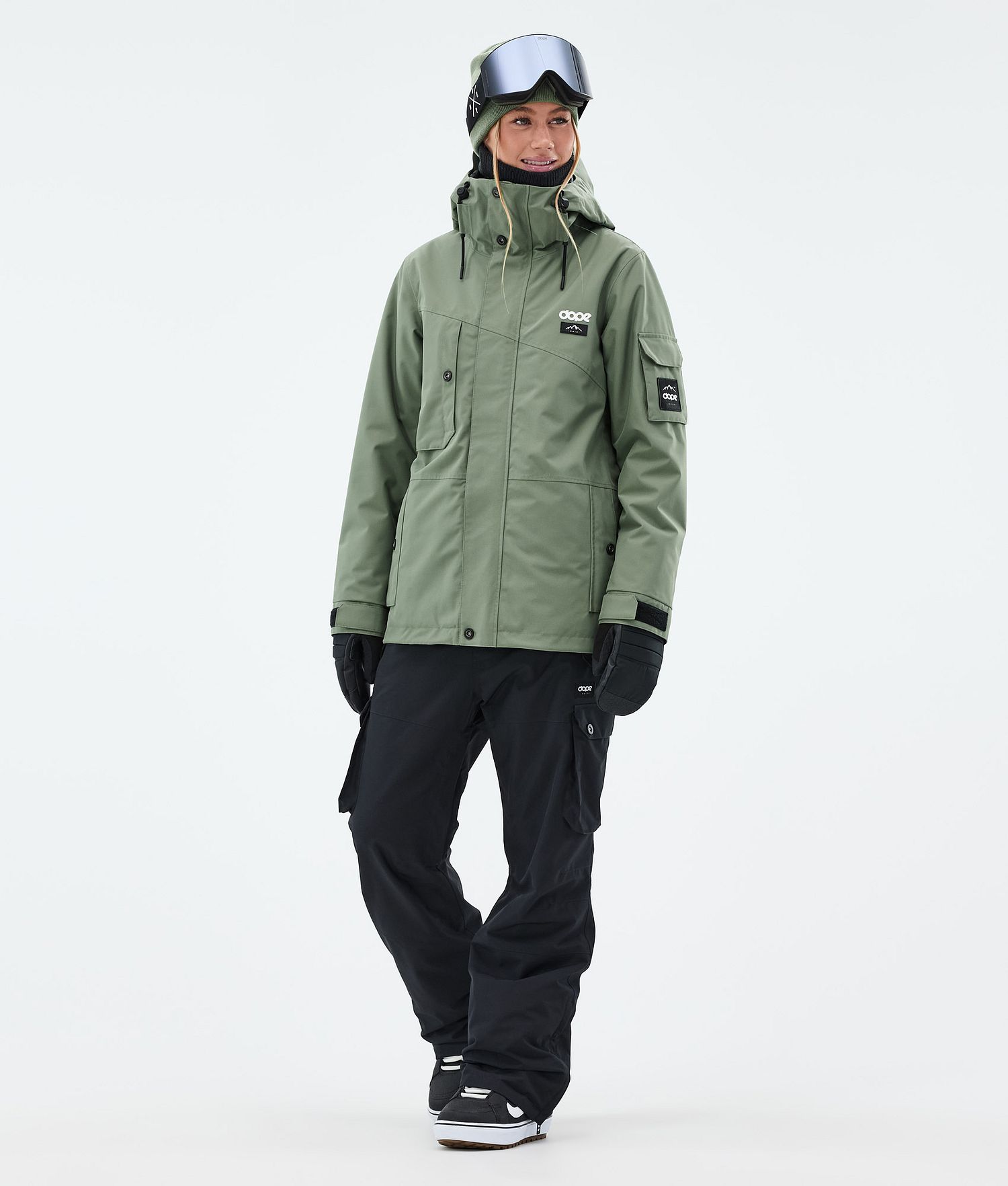 Dope Adept W Snowboard Jacket Femme Vert Mousse