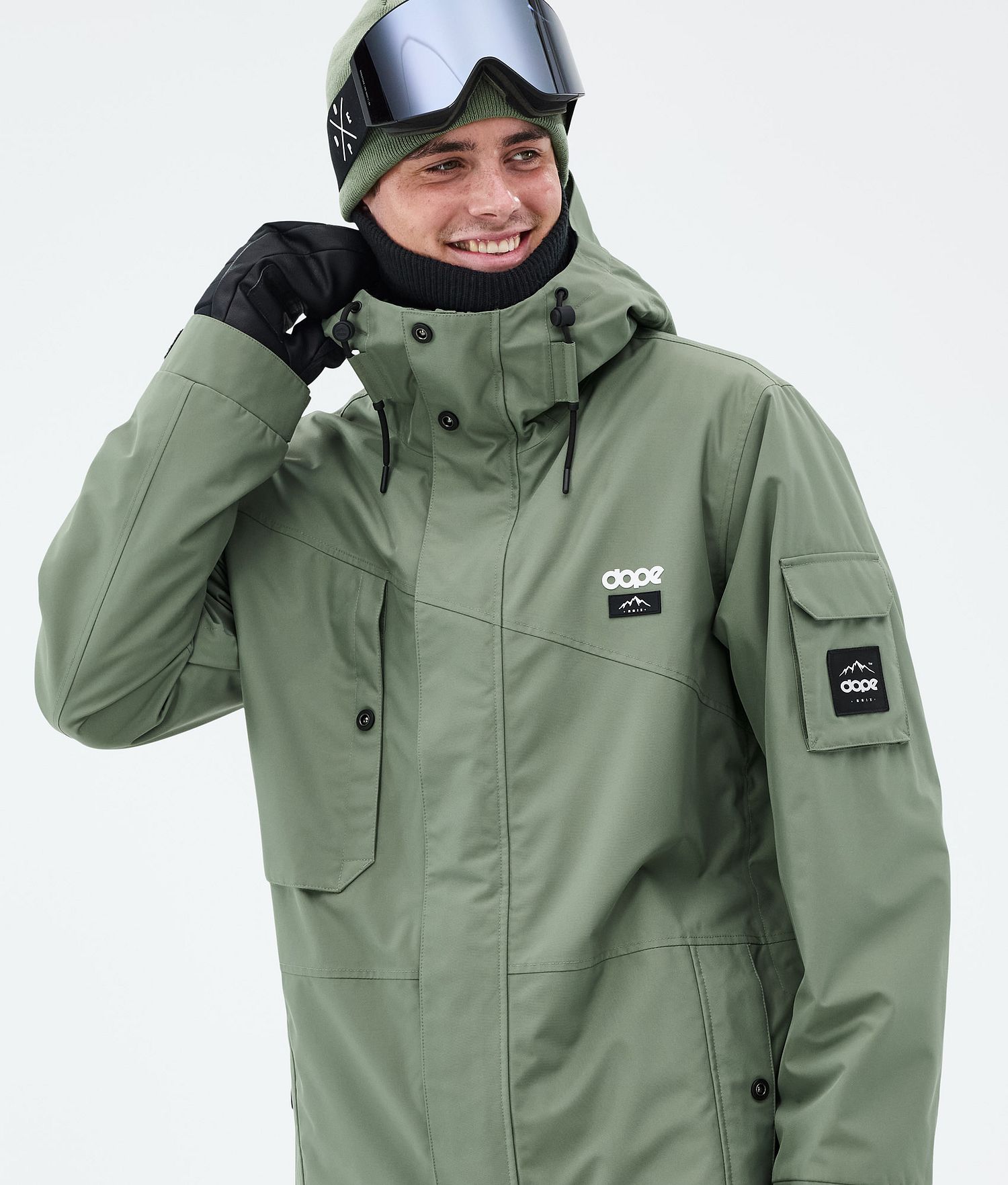 Dope Adept Veste de Snowboard Homme Vert Mousse