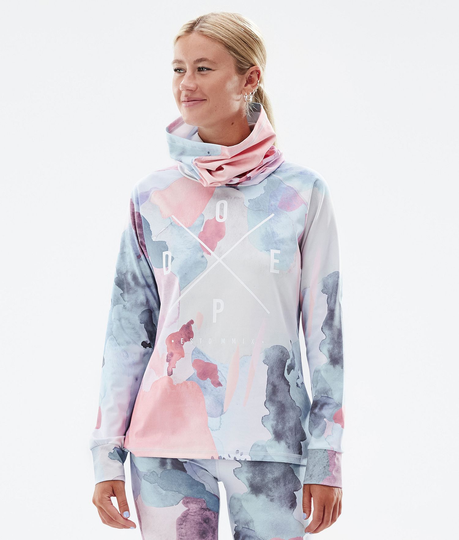 Dope Snuggle W 22 Base Layer Top Femme 2X-Up Washed Ink Dope Snuggle W 22 Base Layer Top Femme 2X-Up Washed Ink