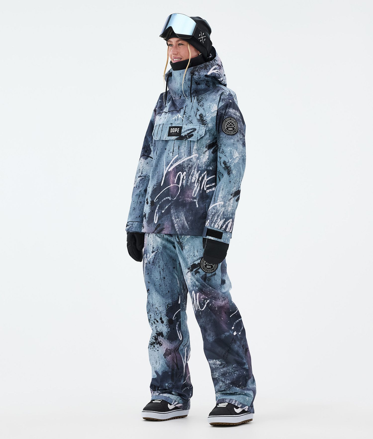 Dope Blizzard W Veste de Snowboard Femme Punk Blue
