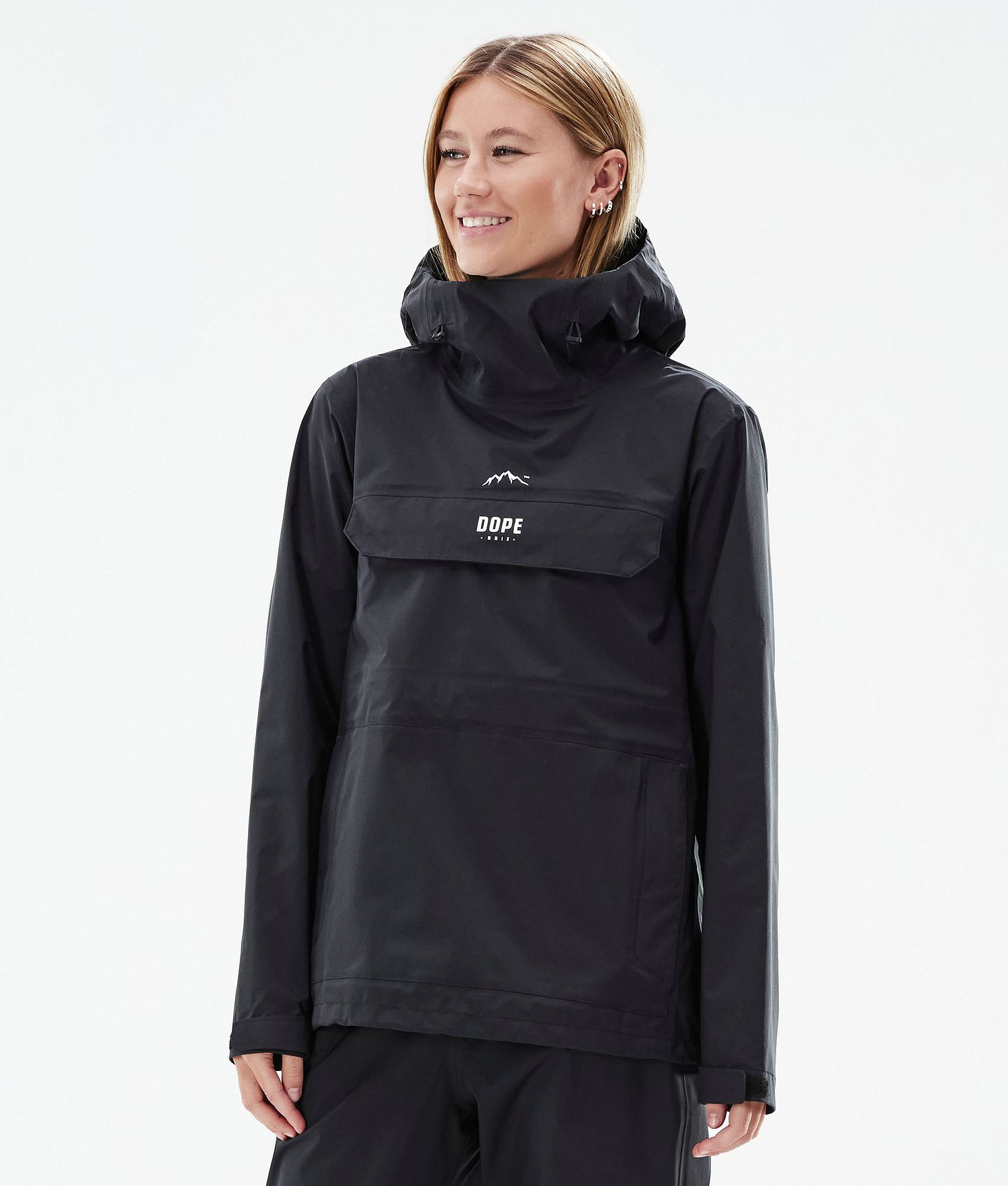 Dope Downpour W Rain Jacket Femme Noir