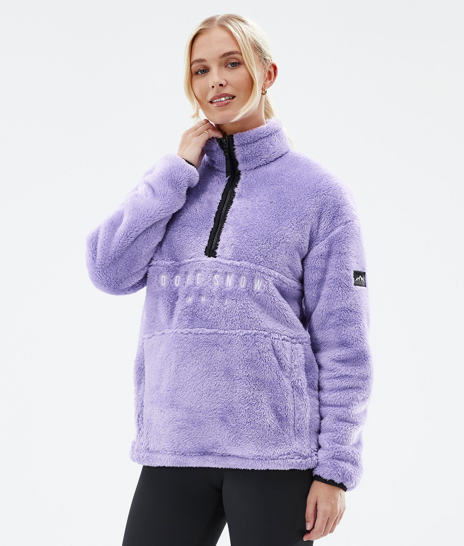 Pull-over Dope Pile Fleece Femme Violet Fait Fading