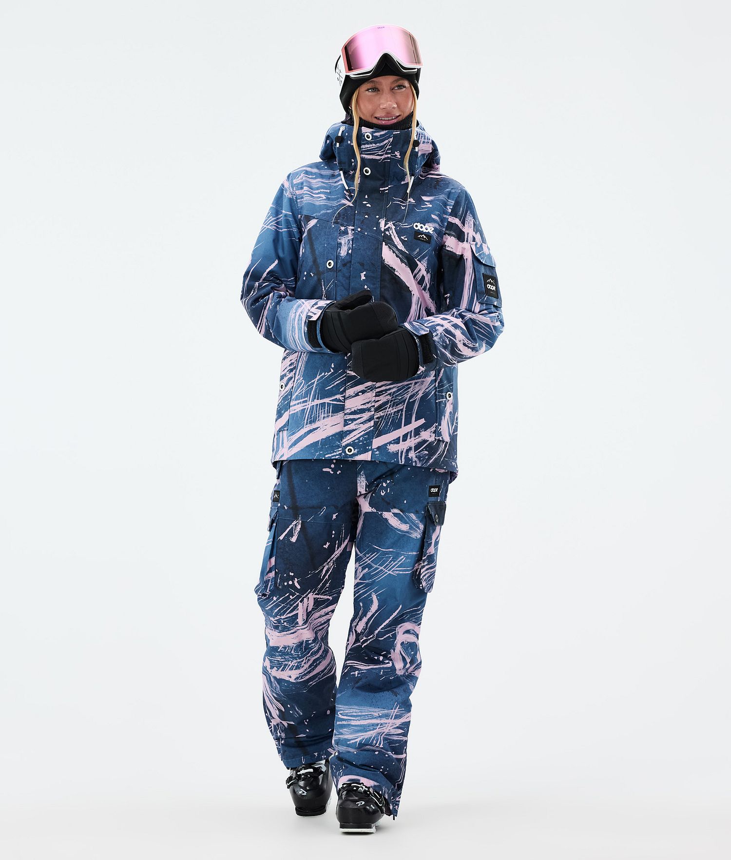 Dope Adept W Ski Jacket Femme Carvings Pink
