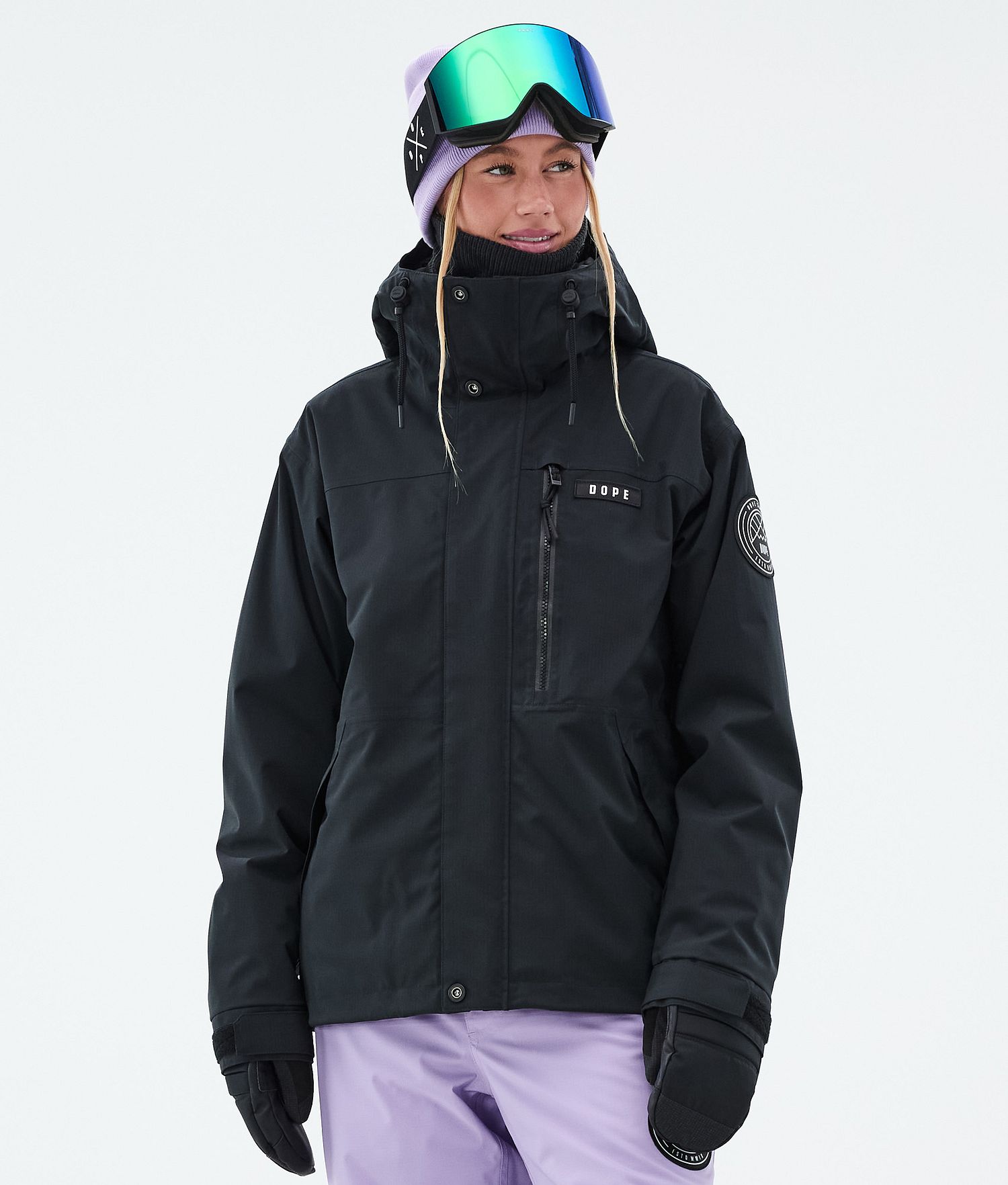 Dope Blizzard W Full Zip Ski Jacket Femme Noir