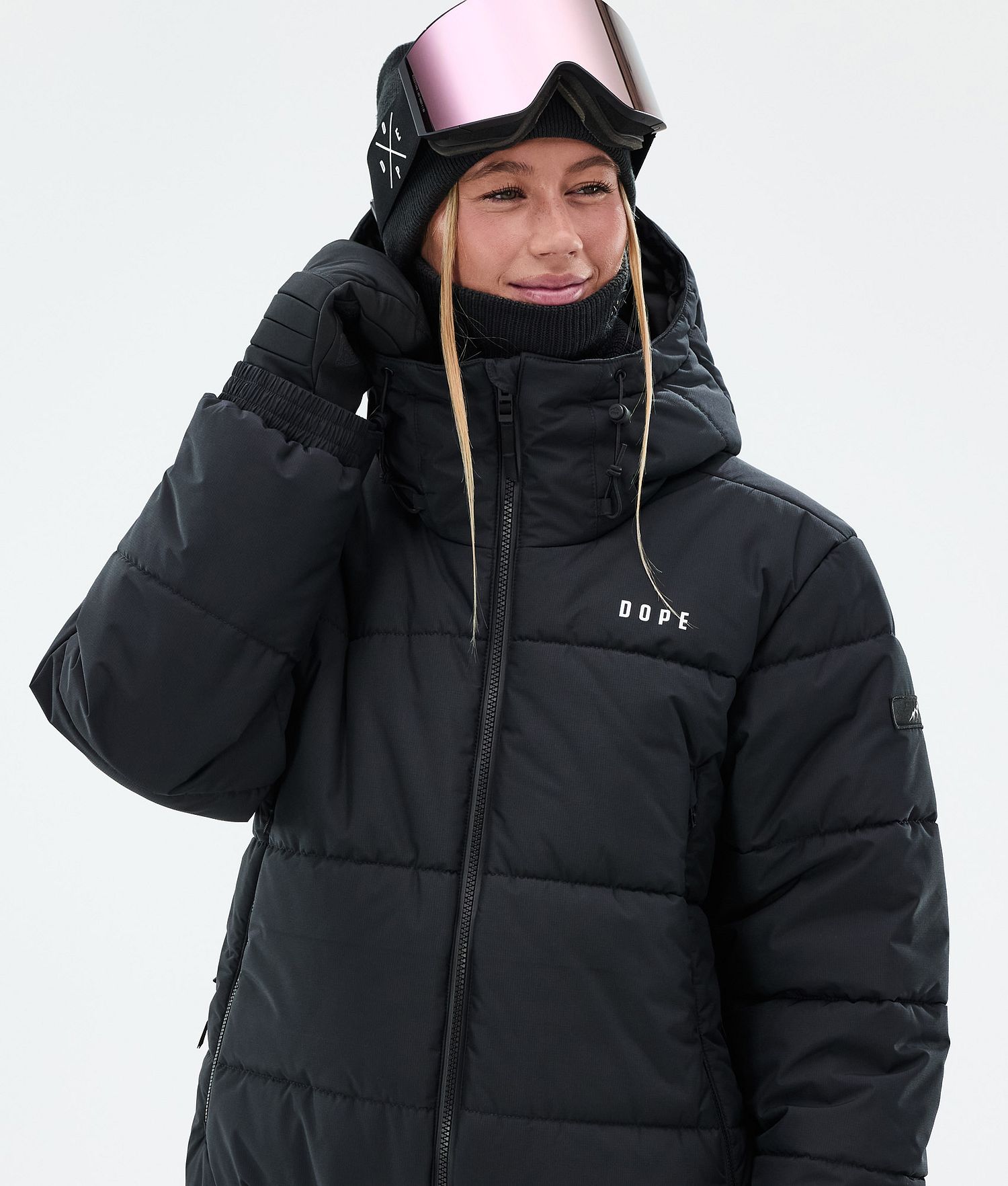 Dope Puffer W Full Zip Snowboard Jacket Femme Noir