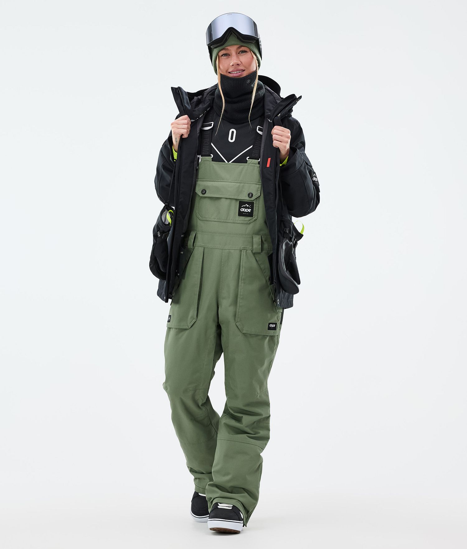 Pantalons de snowboard Dope Notorious B.I.B Femme Vert mousse