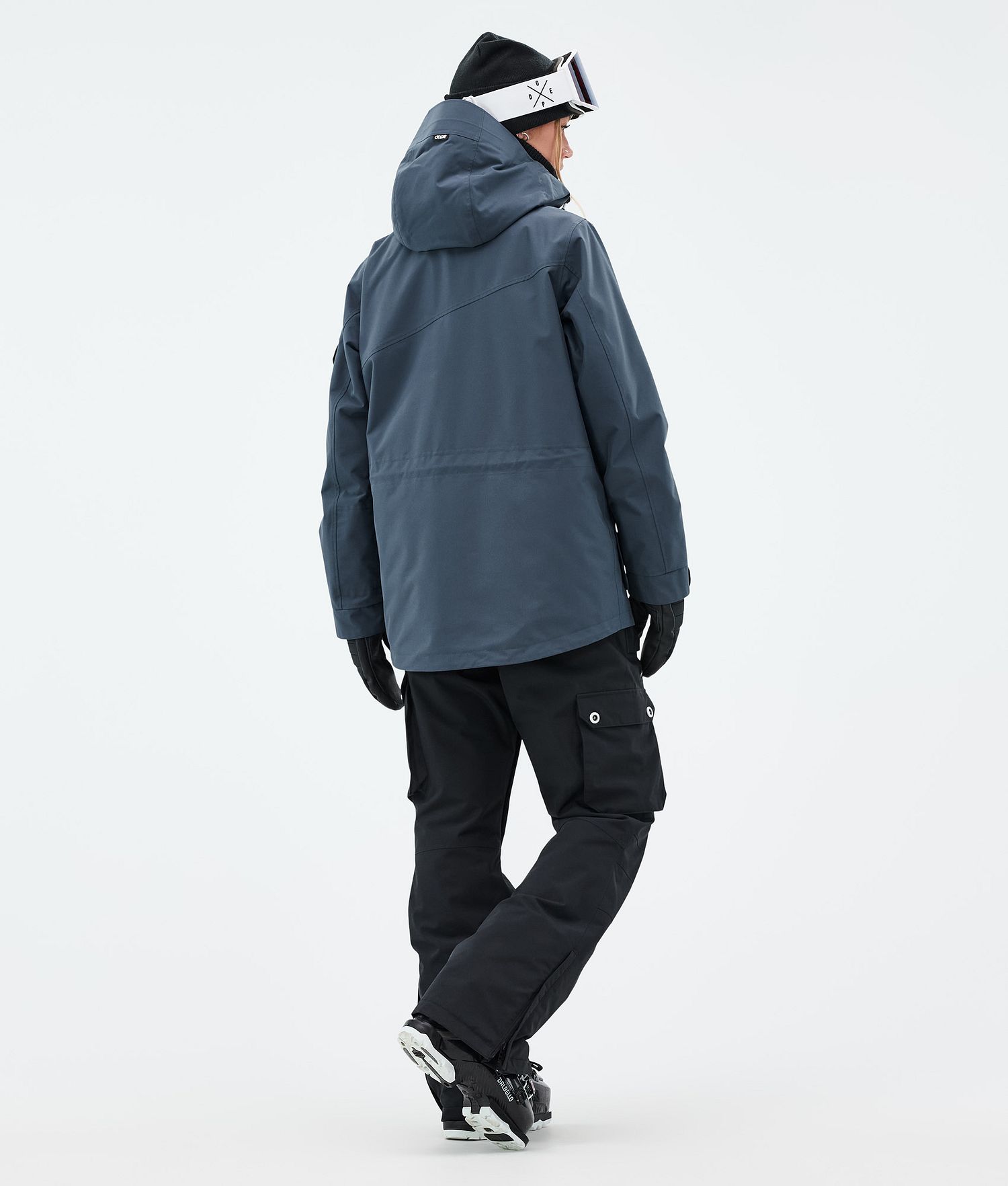 Combinaison de ski Adept W pour femme, couleur bleu métallique/noir, de la marque Dope