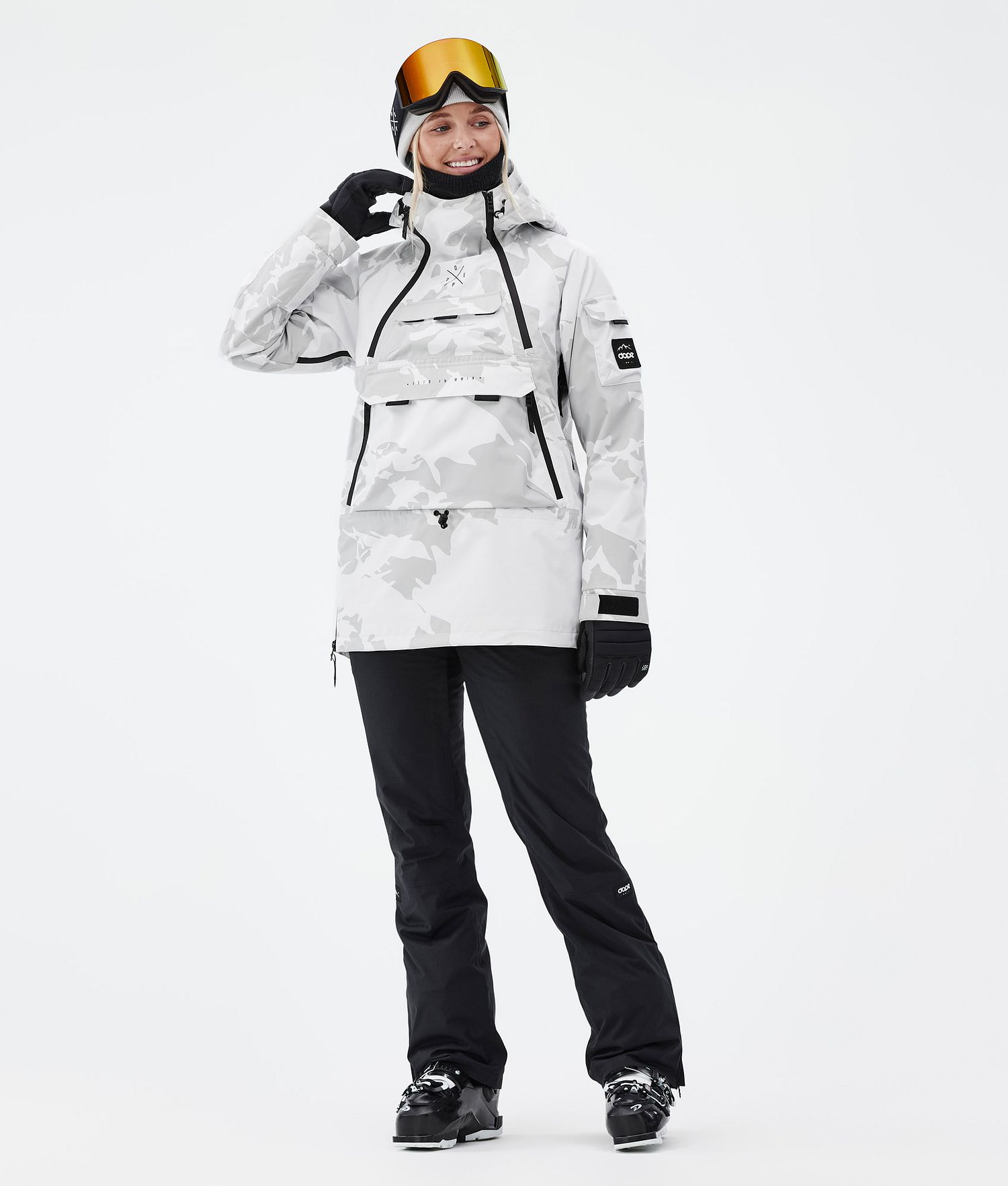 Dope Akin W Ski Jacket Femme Gris Camo