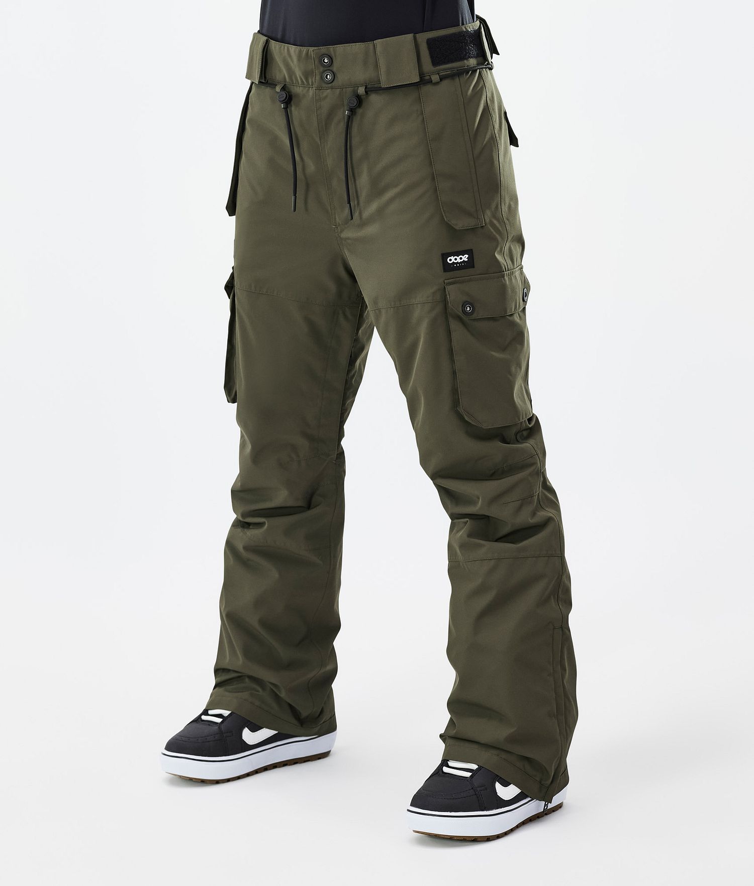 Pantalons de snowboard Dope Iconic W Olive Green pour femme