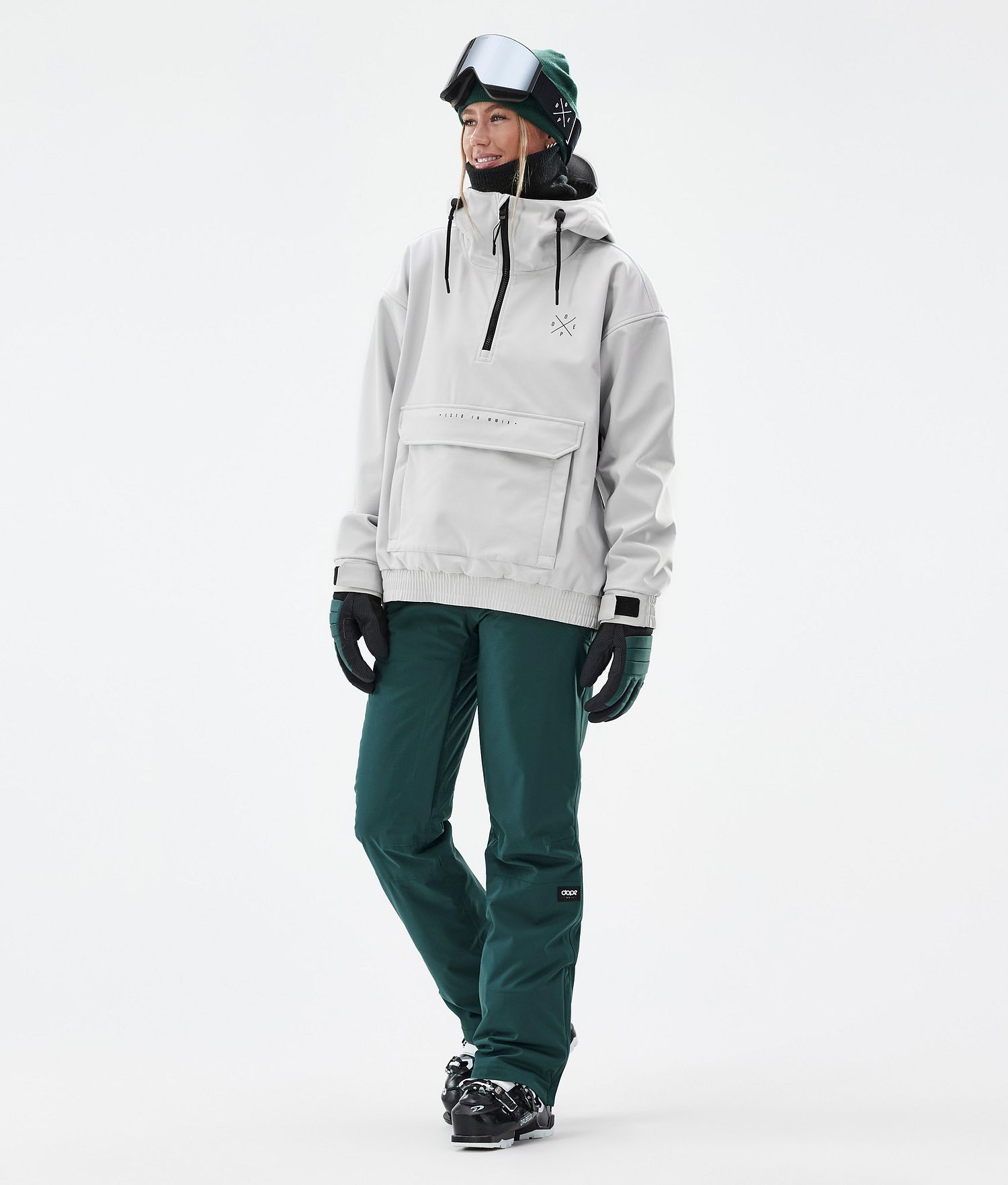 Pantalons de ski Dope Con Femme Vert bouteille