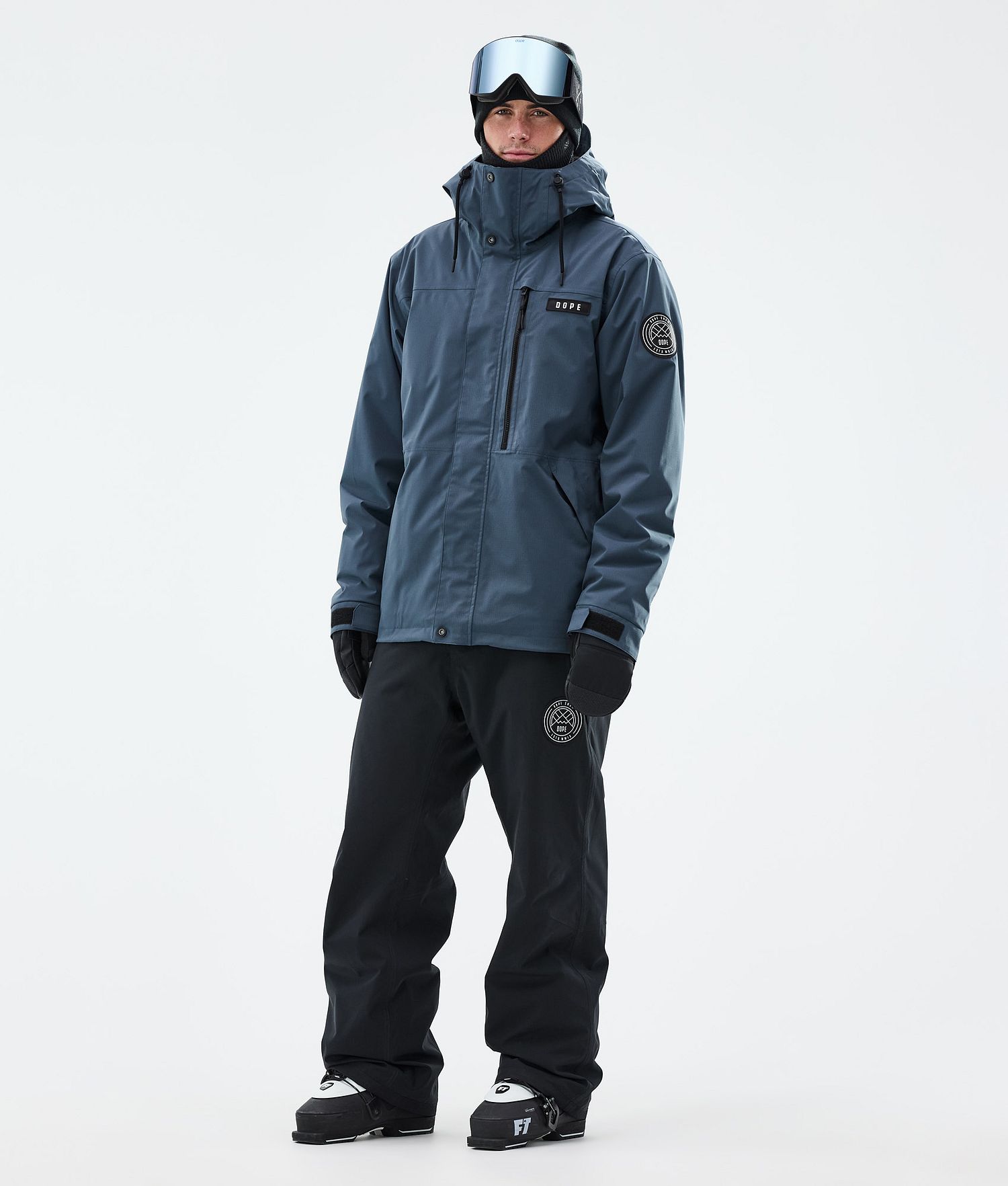Dope Blizzard Veste de ski homme à fermeture éclair intégrale Bleu métallique
