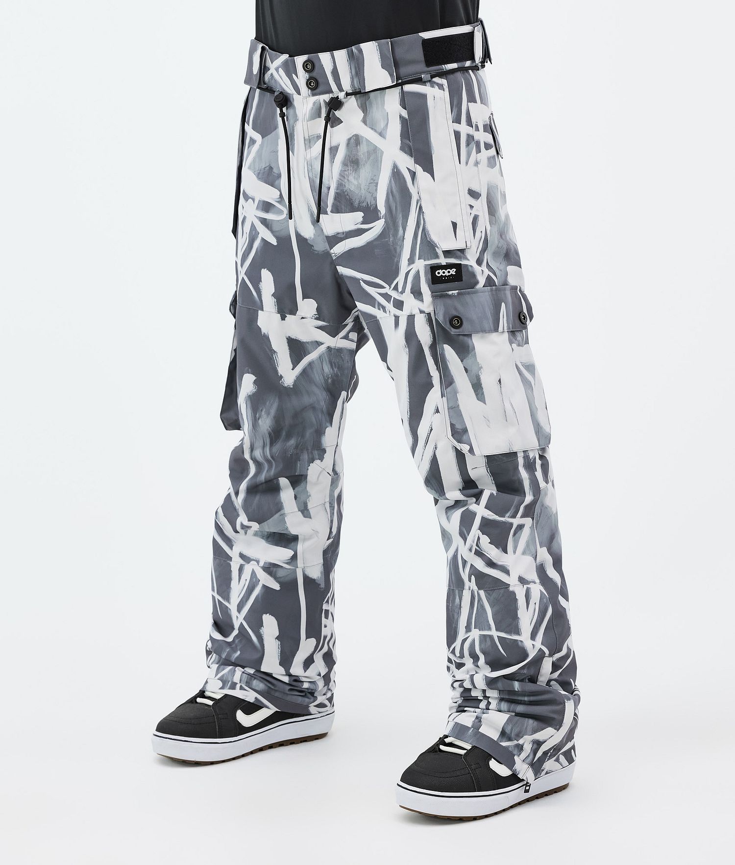 Pantalons de snowboard Iconic Dope Homme Scribble Black