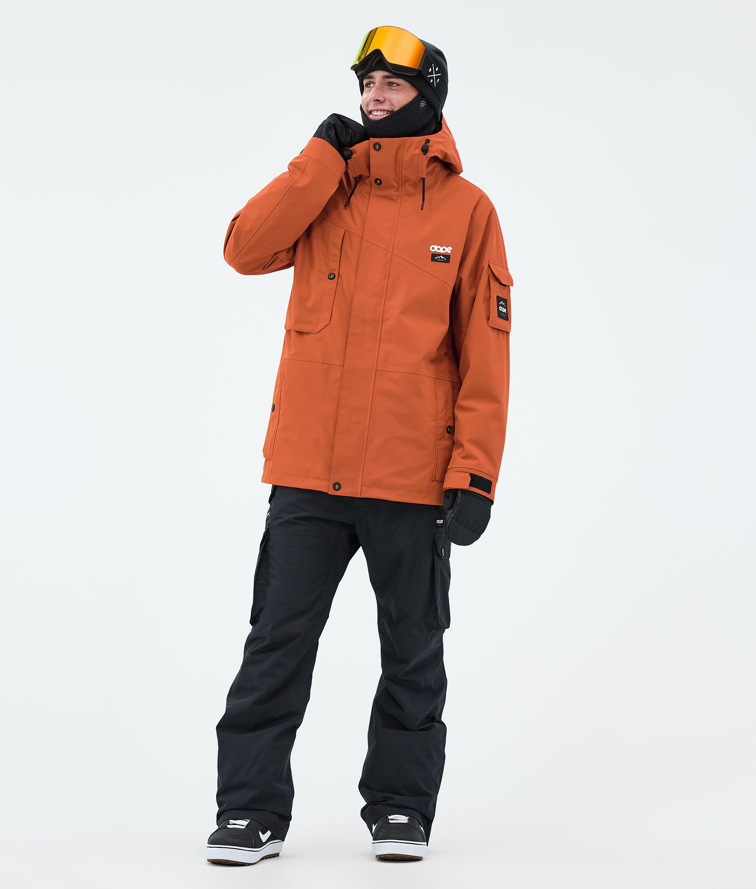 Dope Adept Veste de Snowboard Homme Orange Brûlé