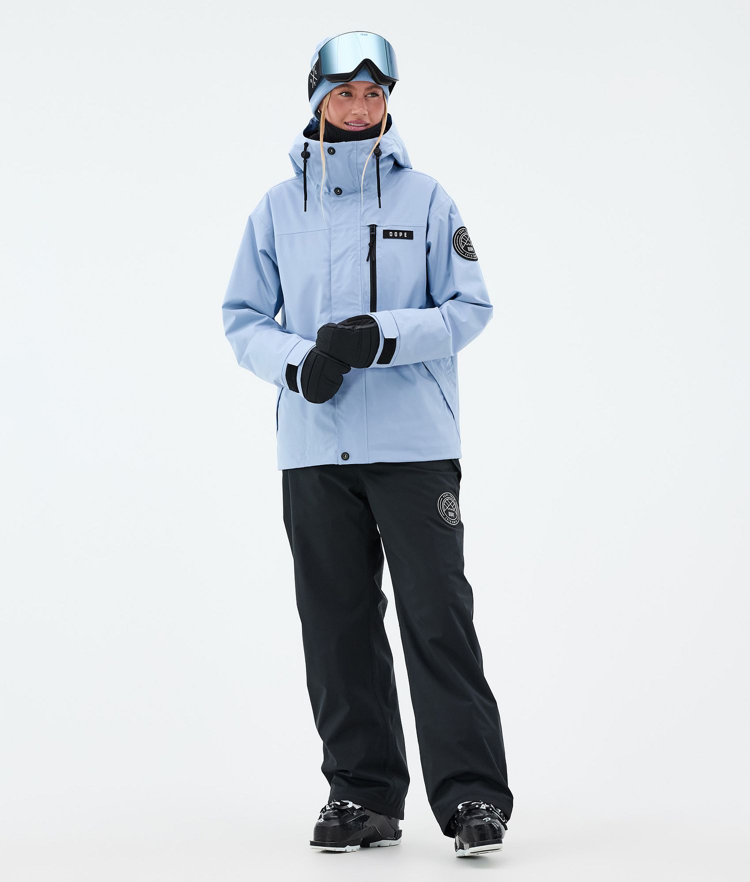 Ensemble de ski à fermeture éclair intégrale Dope Blizzard W Femme Bleu clair / Noir