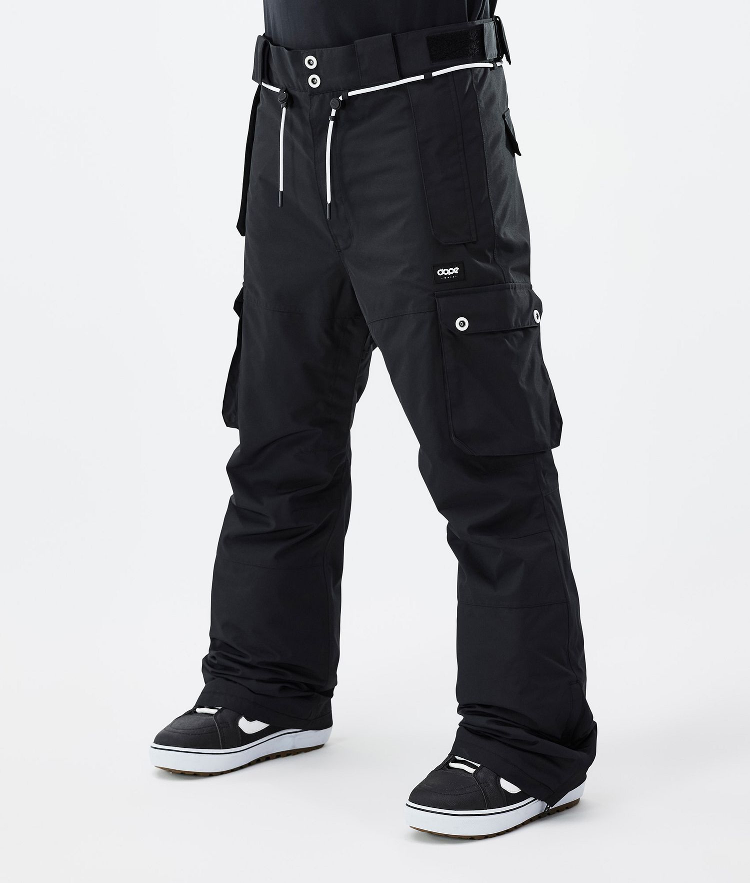 Pantalons de snowboard iconiques Dope pour homme noirs
