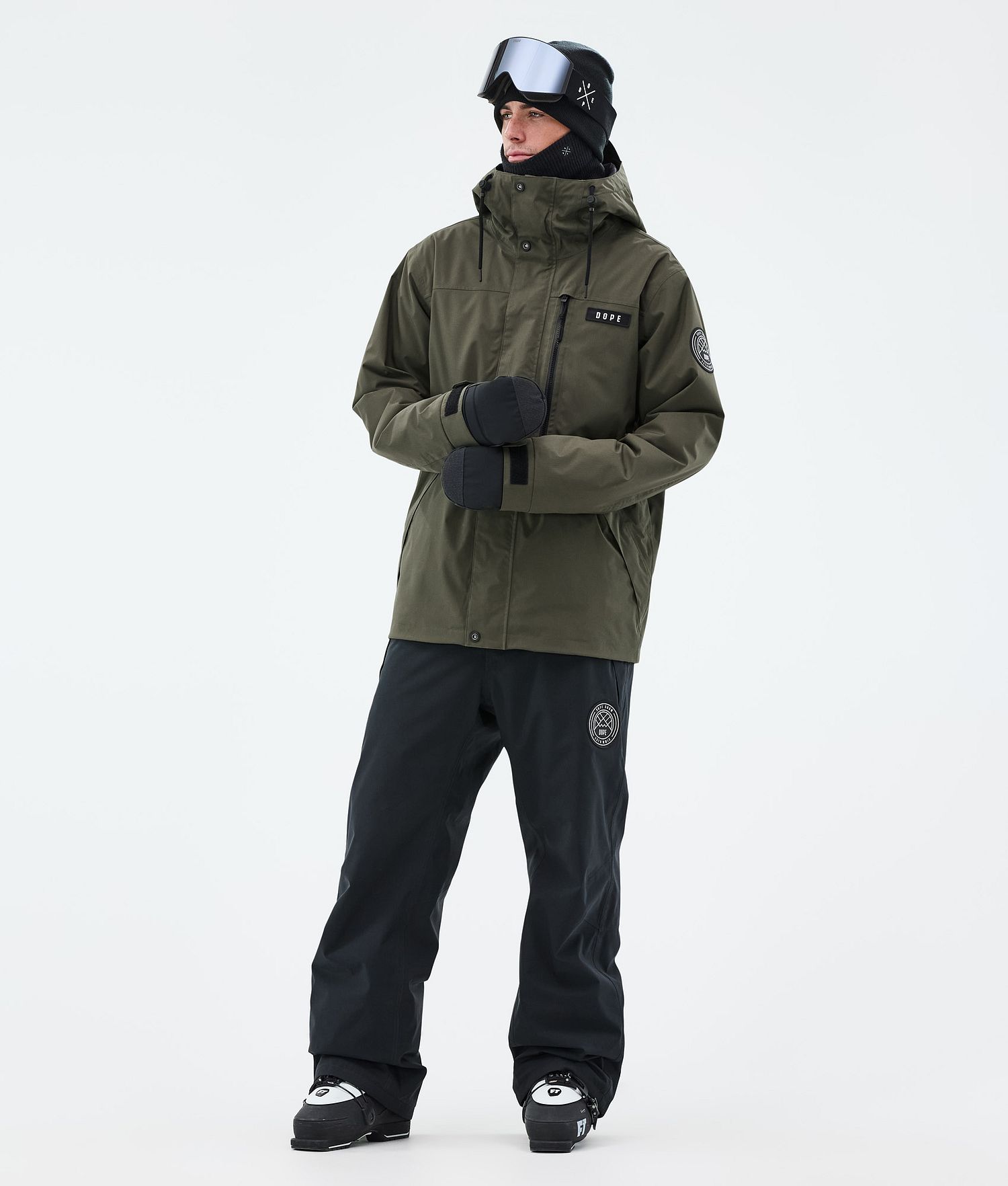 Dope Blizzard Veste de Ski à Fermeture Éclair Intégrale Homme Olive Vert