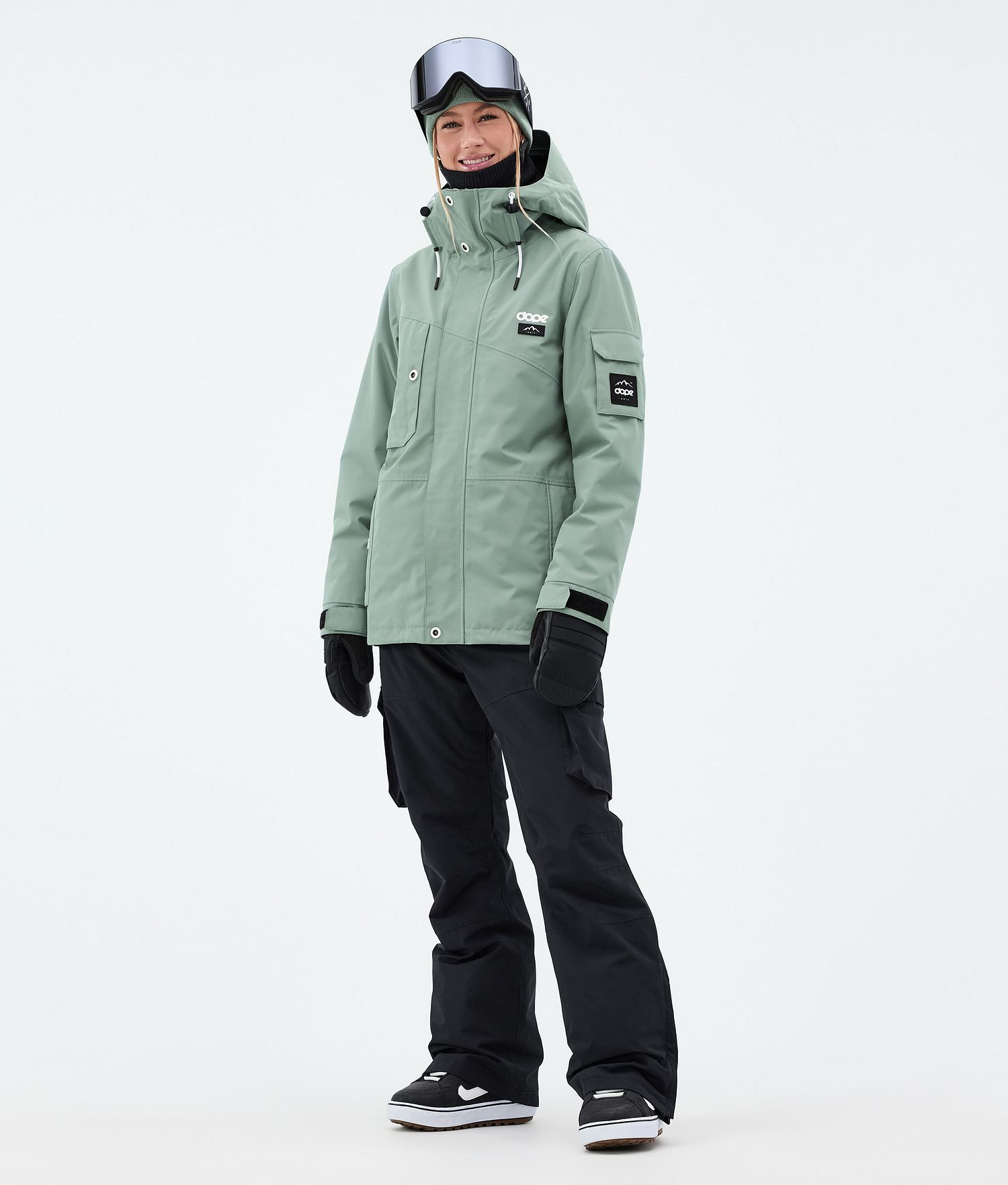Dope Adept W Snowboard Jacket Femme Vert Foncé
