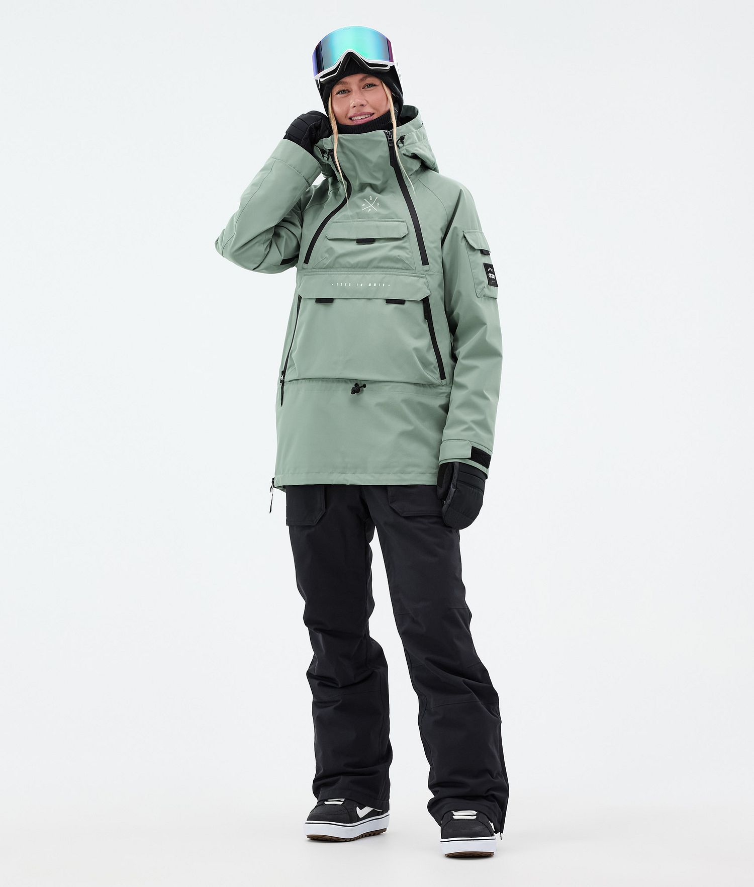 Dope Akin W Snowboard Jacket Femme Vert Foncé