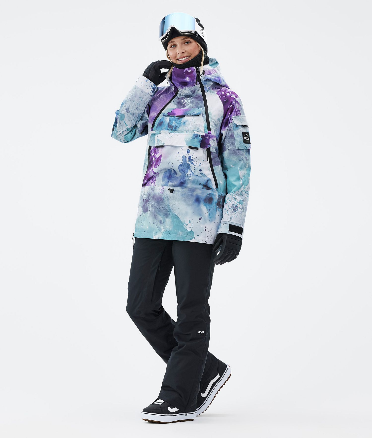 Dope Akin W Veste de Snowboard Femme Spray Green Grape