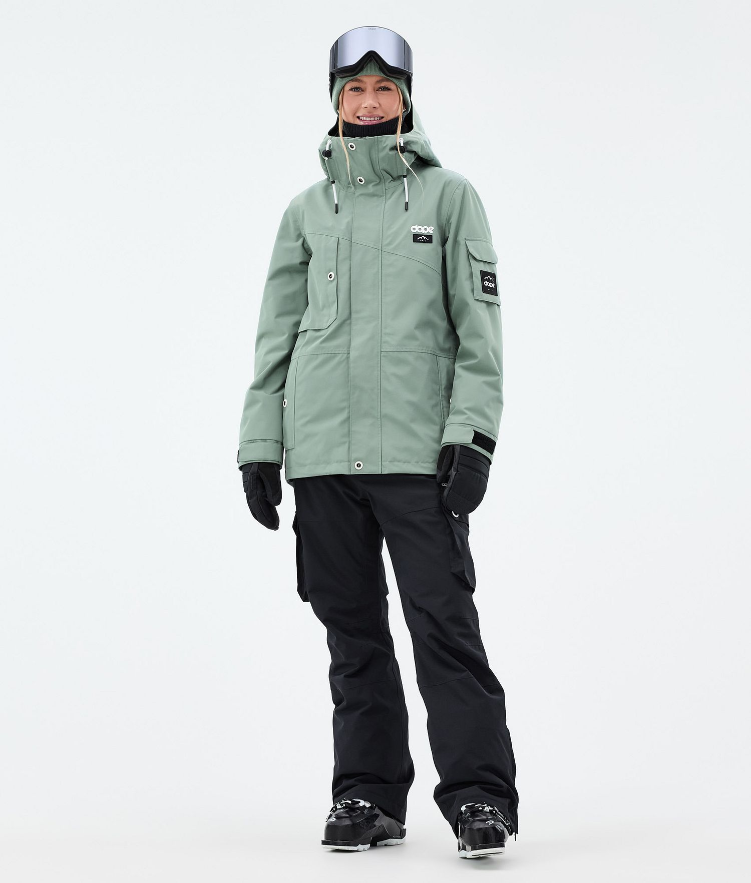 Dope Adept W Ski Jacket Femme Vert Foncé