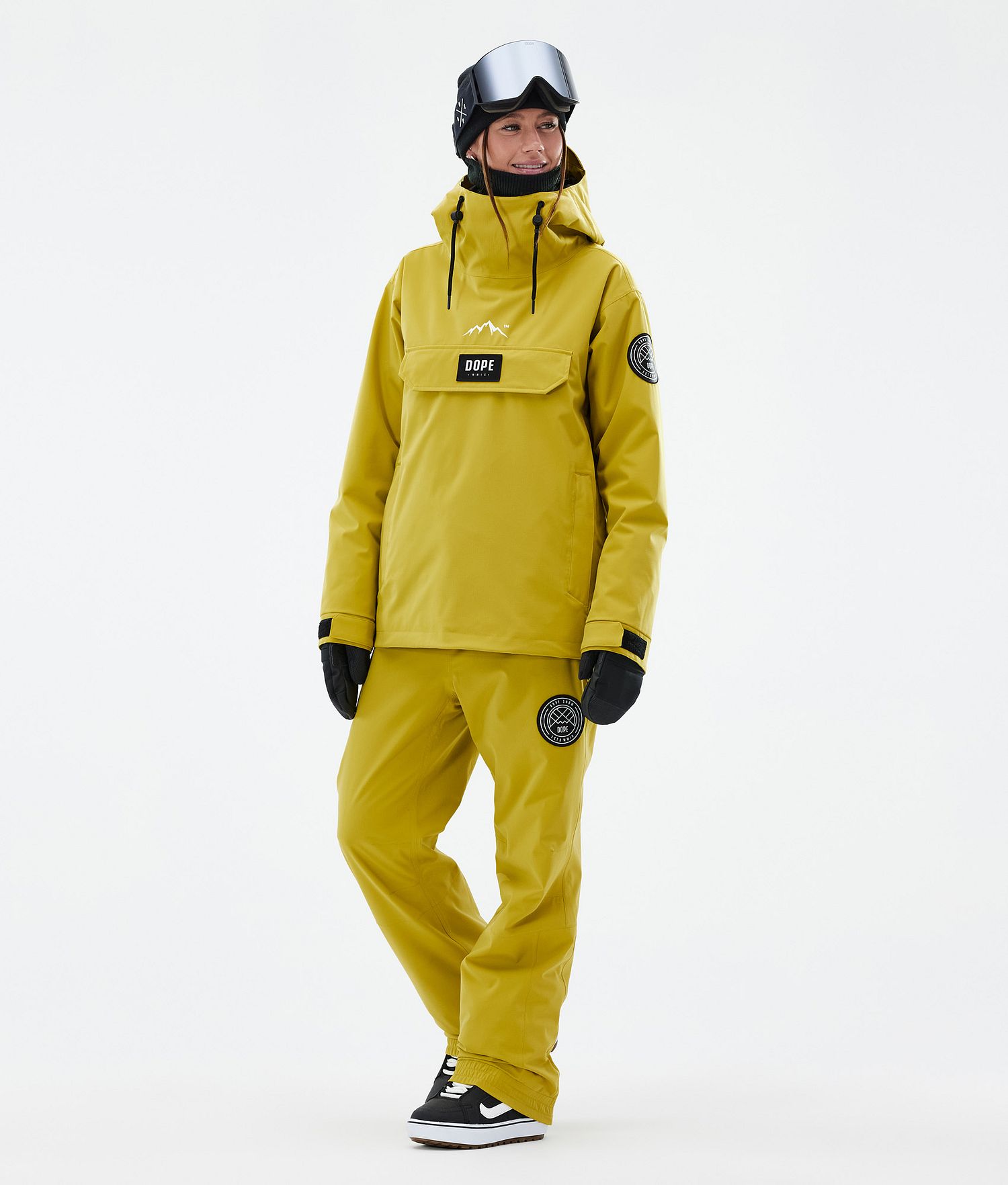 Pantalons de snowboard Dope Blizzard W 2024 Femme Jaune