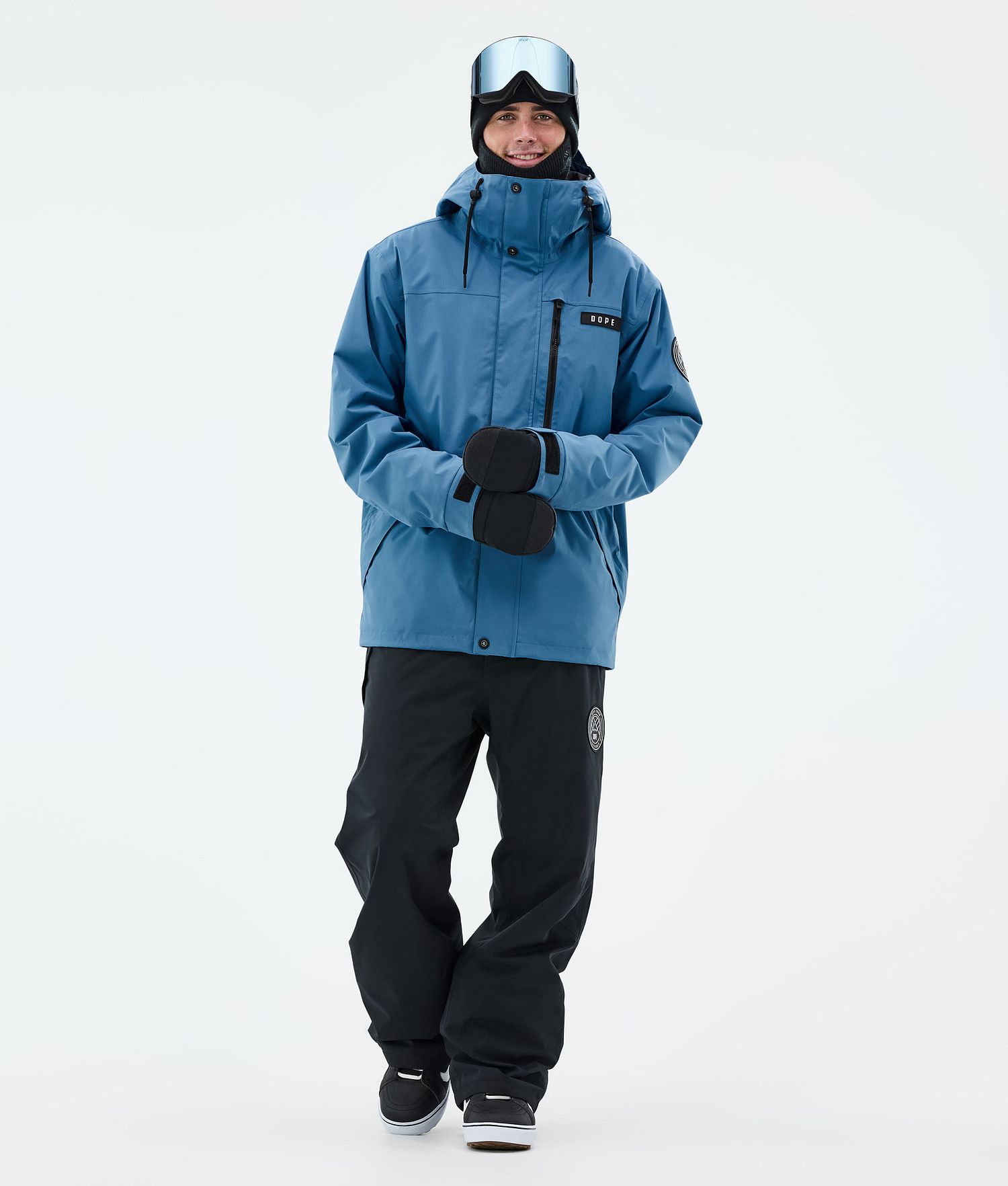 Dope Blizzard Veste de Snowboard à Fermeture Éclair Intégrale Homme Bleu Acier